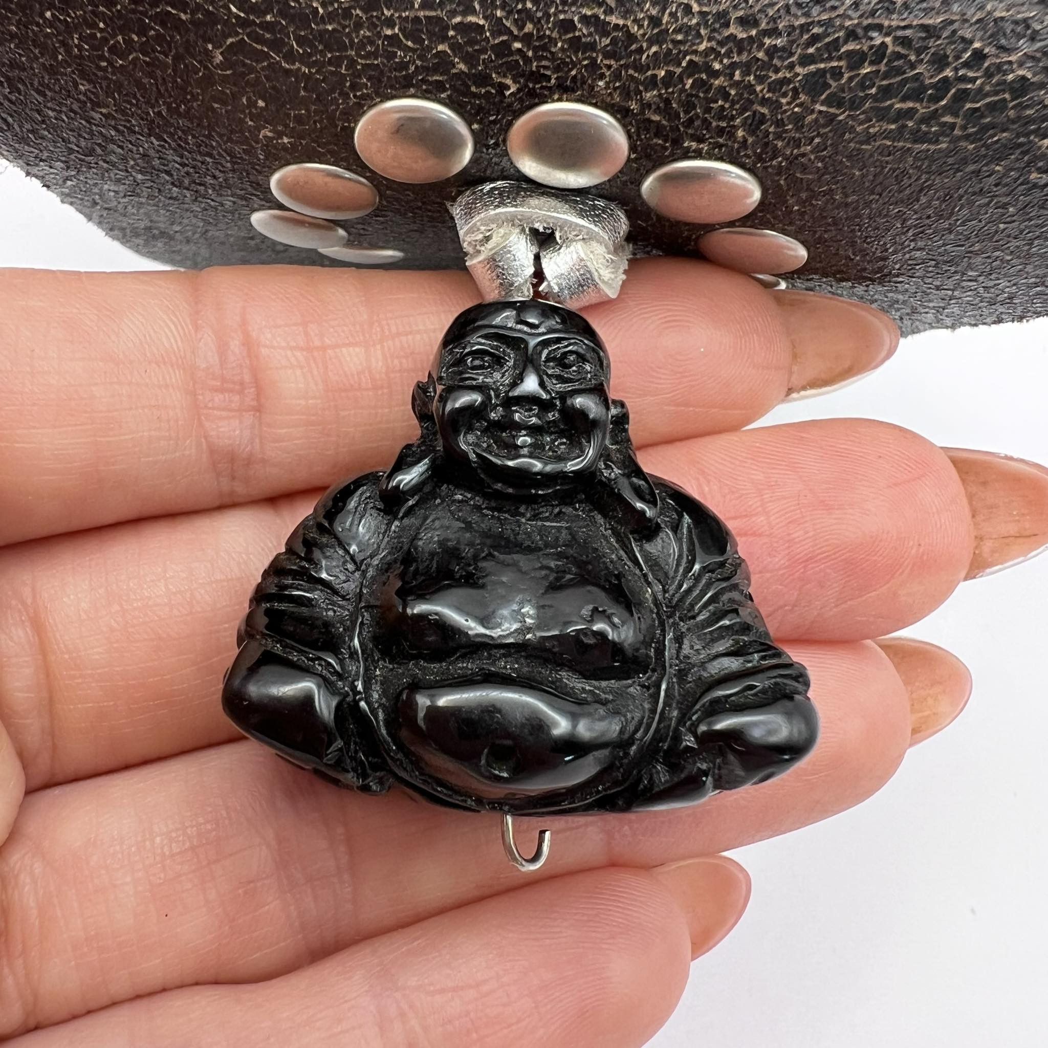 Vintage Vintage Handmade Belt Bag Buddha Hotei God of Happiness Size ONE SIZE - 4 Thumbnail