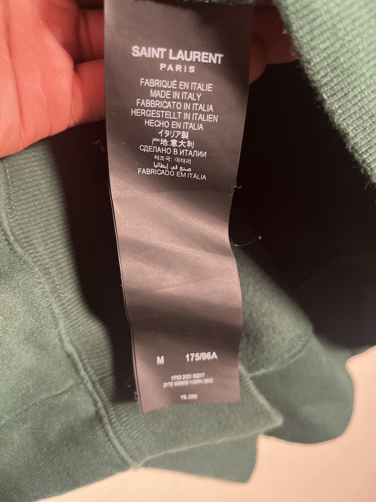 Saint Laurent Paris SAINT LAURENT “24 RUE DE L’UNIVERSITE PARIS” Size US M / EU 48-50 / 2 - 5 Thumbnail