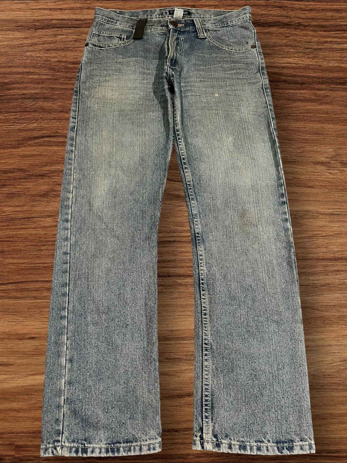Embellish × Hysteric Glamour × Japanese Brand ⚡️Vintage⚡️Y2K Japanese Brand Rhine Stone Slim Straight Jeans Size US 32 / EU 48 - 2 Thumbnail
