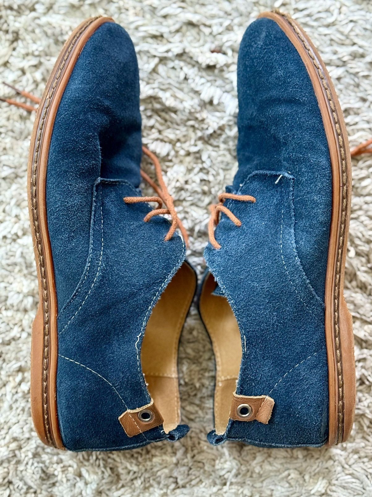 Other Dadawen Navy Suede Derby Shoes – Size 44 (US 10.5–11) Size US 10.5 / EU 43-44 - 5 Thumbnail