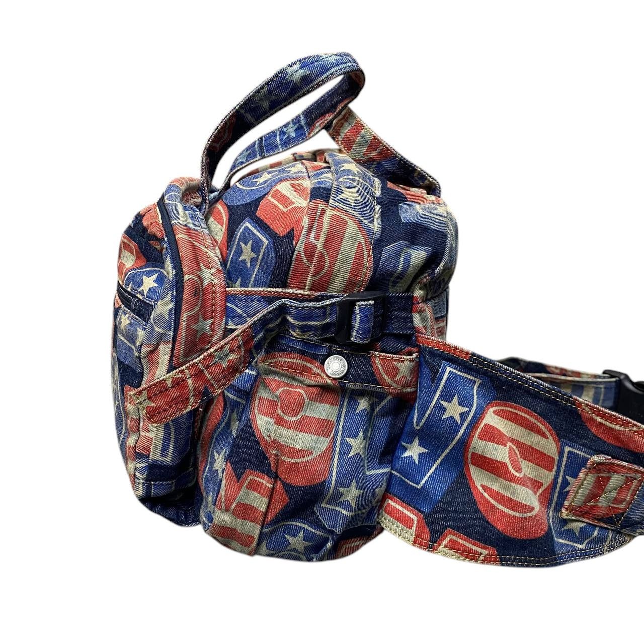 Hysteric Glamour VTG 90S HYSTERIC GLAMOUR TOOLS FIREFIGHTER BUMBAG DENIM Size ONE SIZE - 2 Thumbnail