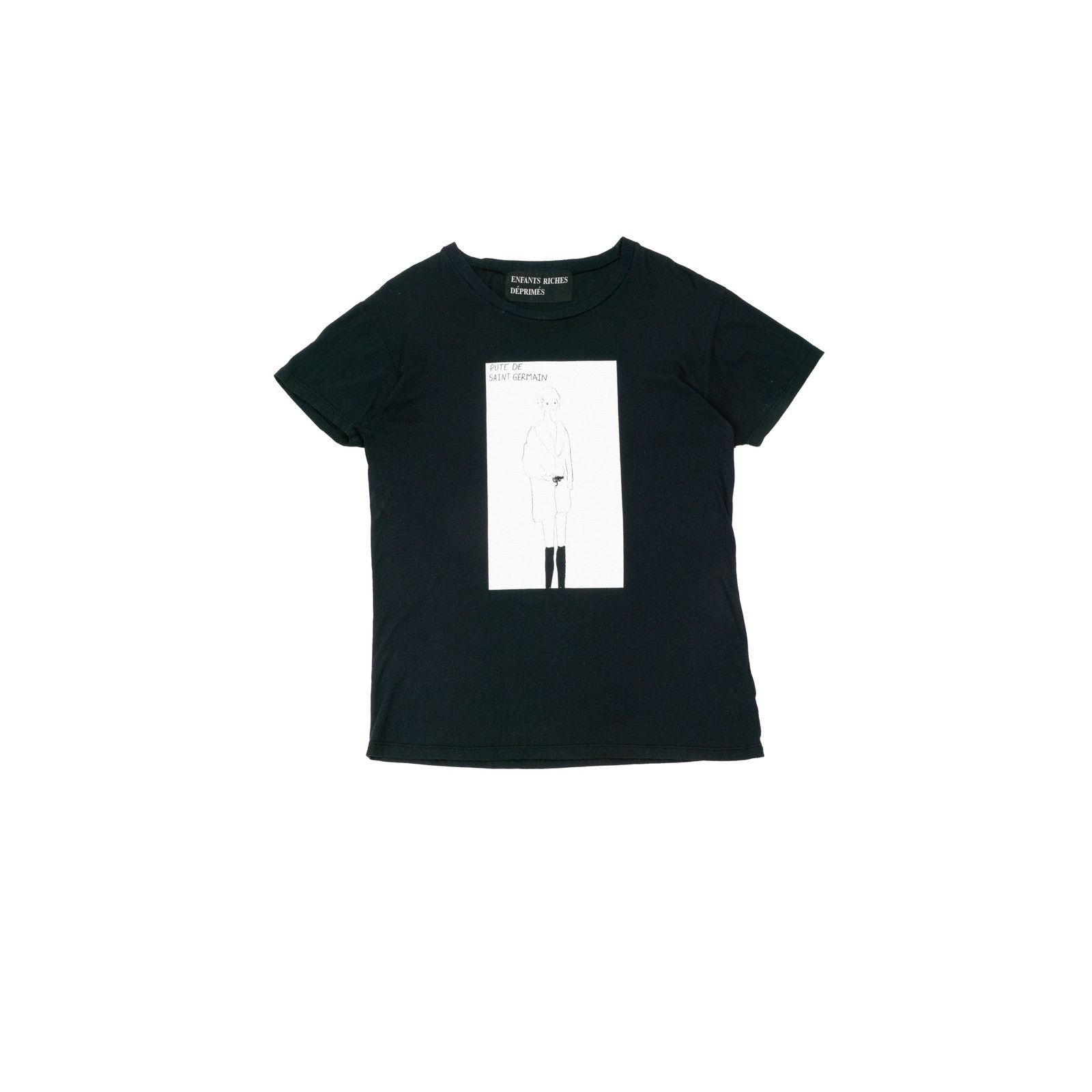 Enfants Riches Deprimes Pute De Saint Germain' Graphic Print T-Shirt Size US M / EU 48-50 / 2 - 1 Thumbnail
