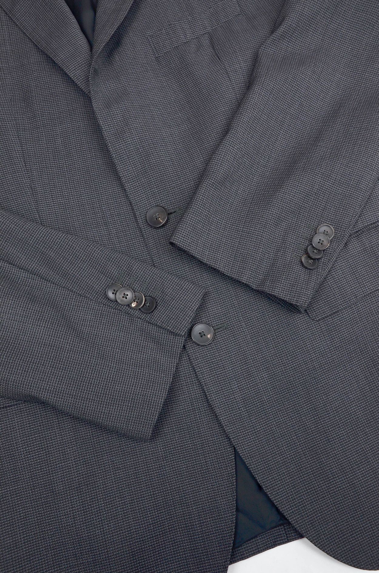Hugo Boss Hugo Boss Super 100 Wool Micro Check Blazer - Size 38R Size 38R - 3 Thumbnail