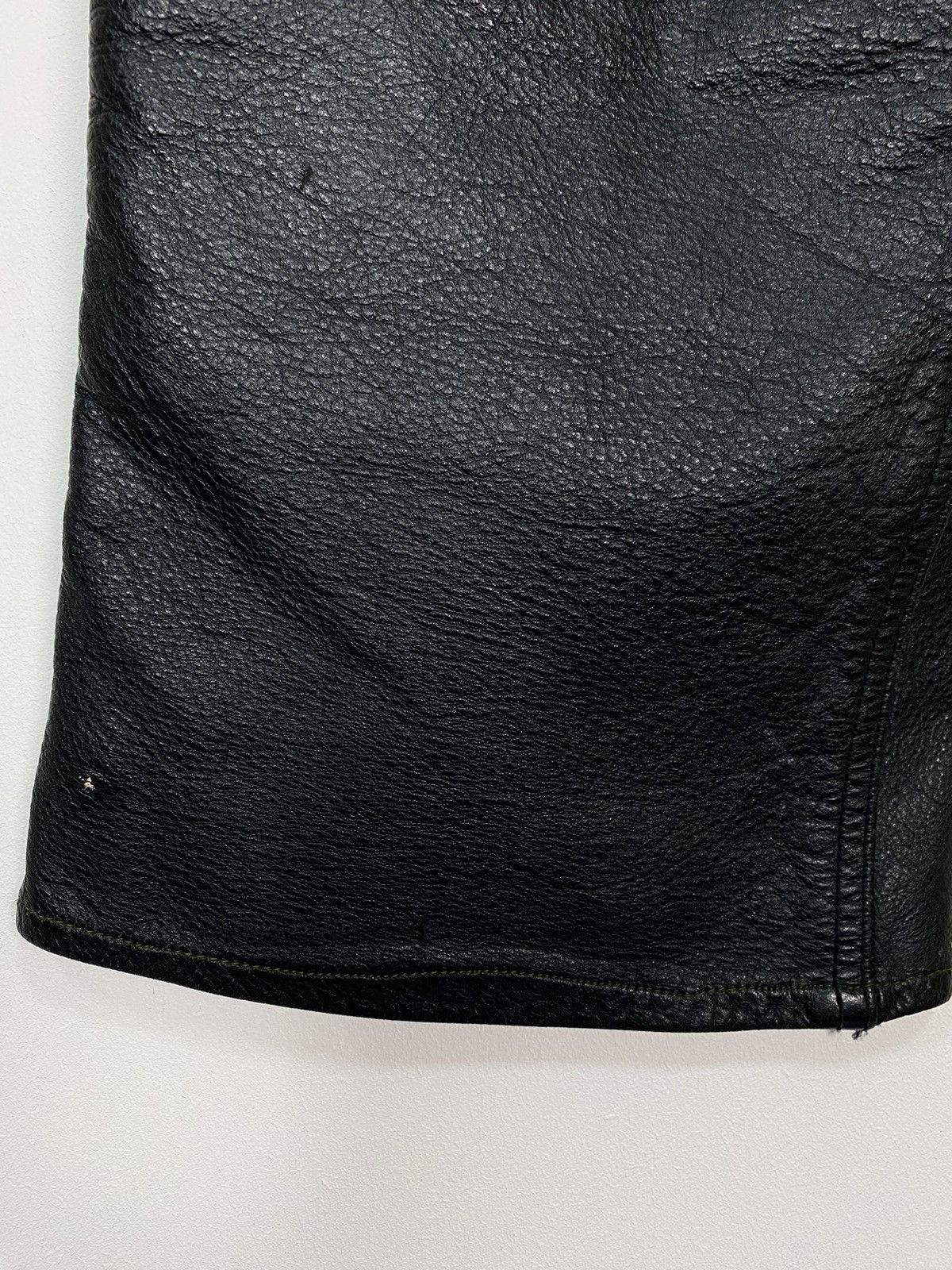 Leather Conwell Men’s Leather Calf Skin Pants Black Sz 32.34 Vintage Size US 32 / EU 48 - 3 Thumbnail