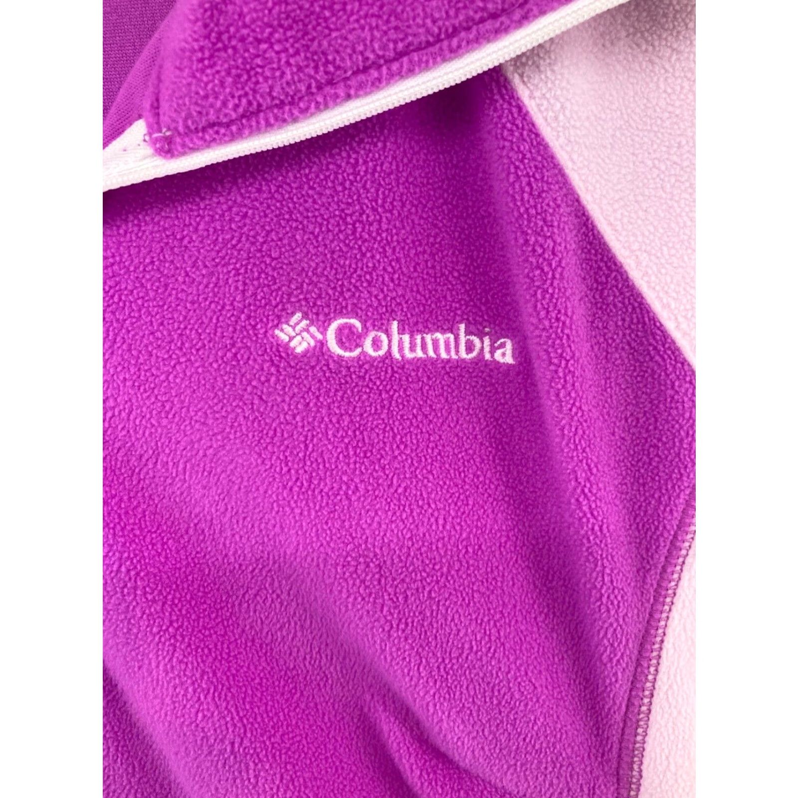 Pinko Columbia Womens Fleece Pullover XS Pink Breast Cancer Awareness Outdoor Athletic Shirt Size XS / US 0-2 / IT 36-38 - 5 Thumbnail