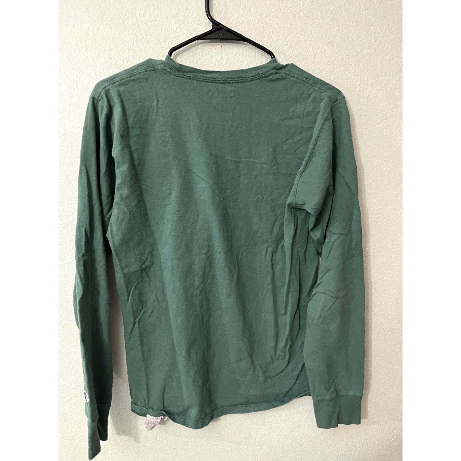 Champion Champion Long Sleeve T Shirt Mens Logo Pullover Green S Athleticwear Cotton Regular | 90s/80s? (no) Mens Size US S / EU 44-46 / 1 - 2 Thumbnail