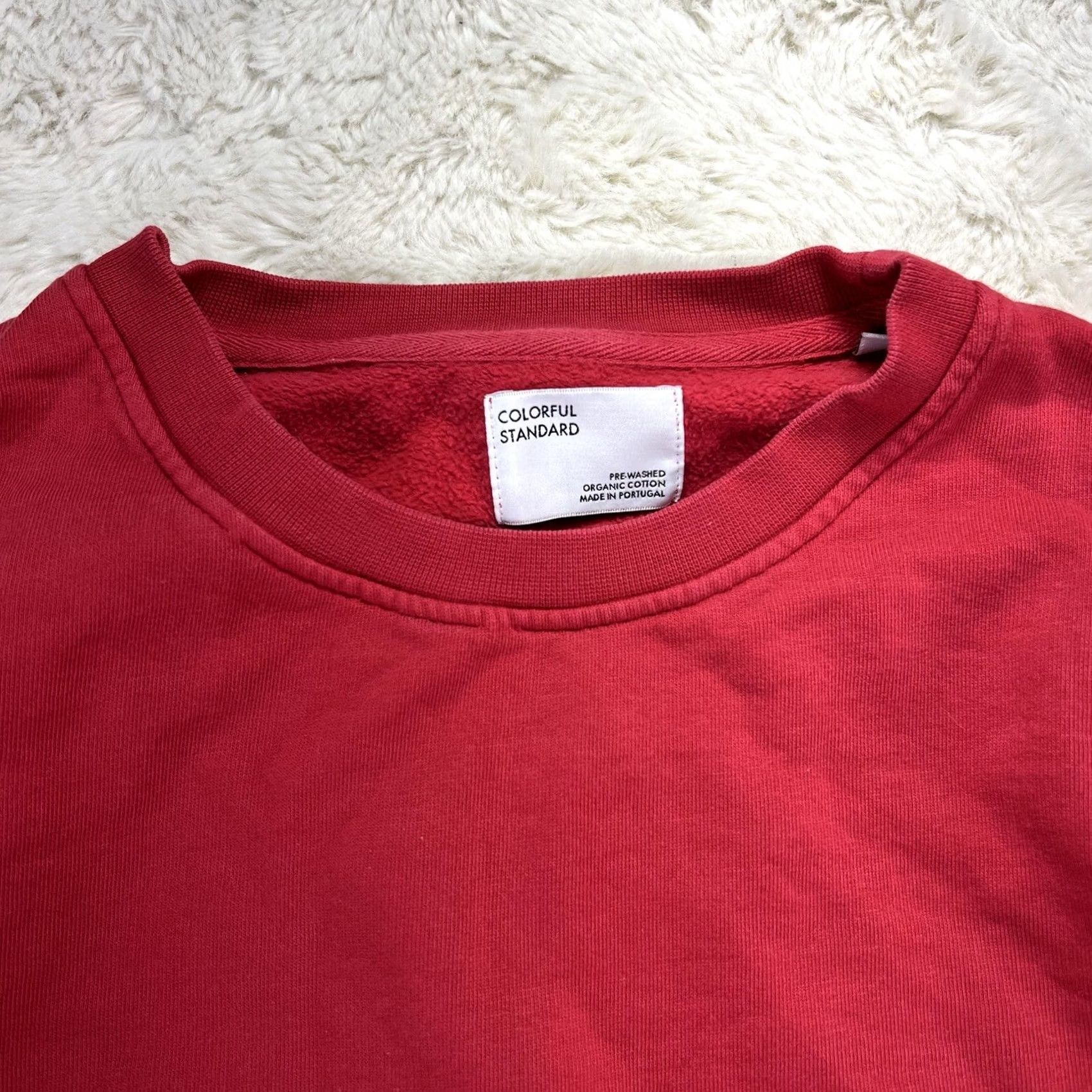 Colorful Standard Sweatshirt Mens Size L Red Crew Neck, Men's — image 2 of 6