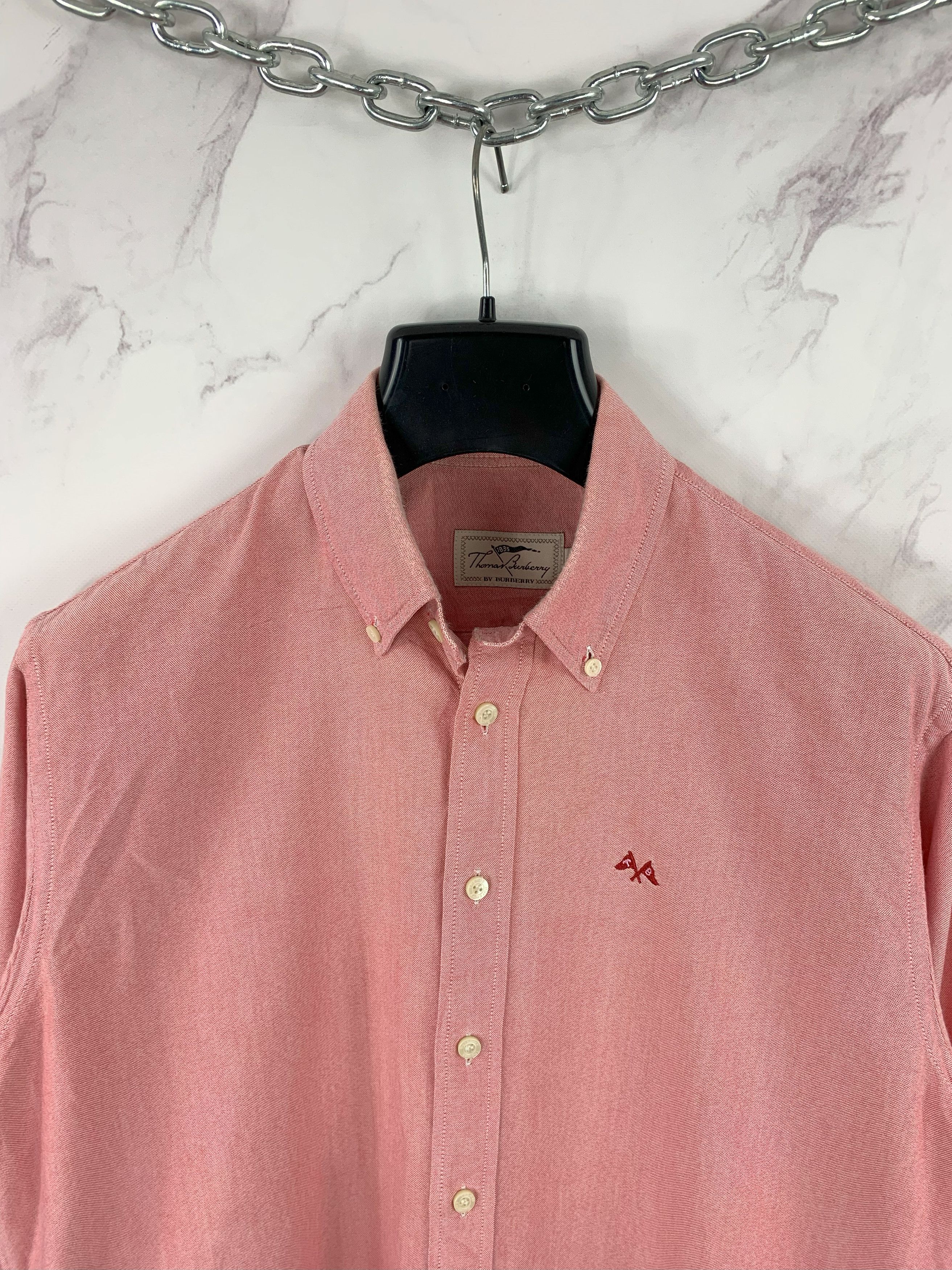 Burberry Thomas Burberry Button Up Shirt Size L Size US L / EU 52-54 / 3 - 2 Thumbnail