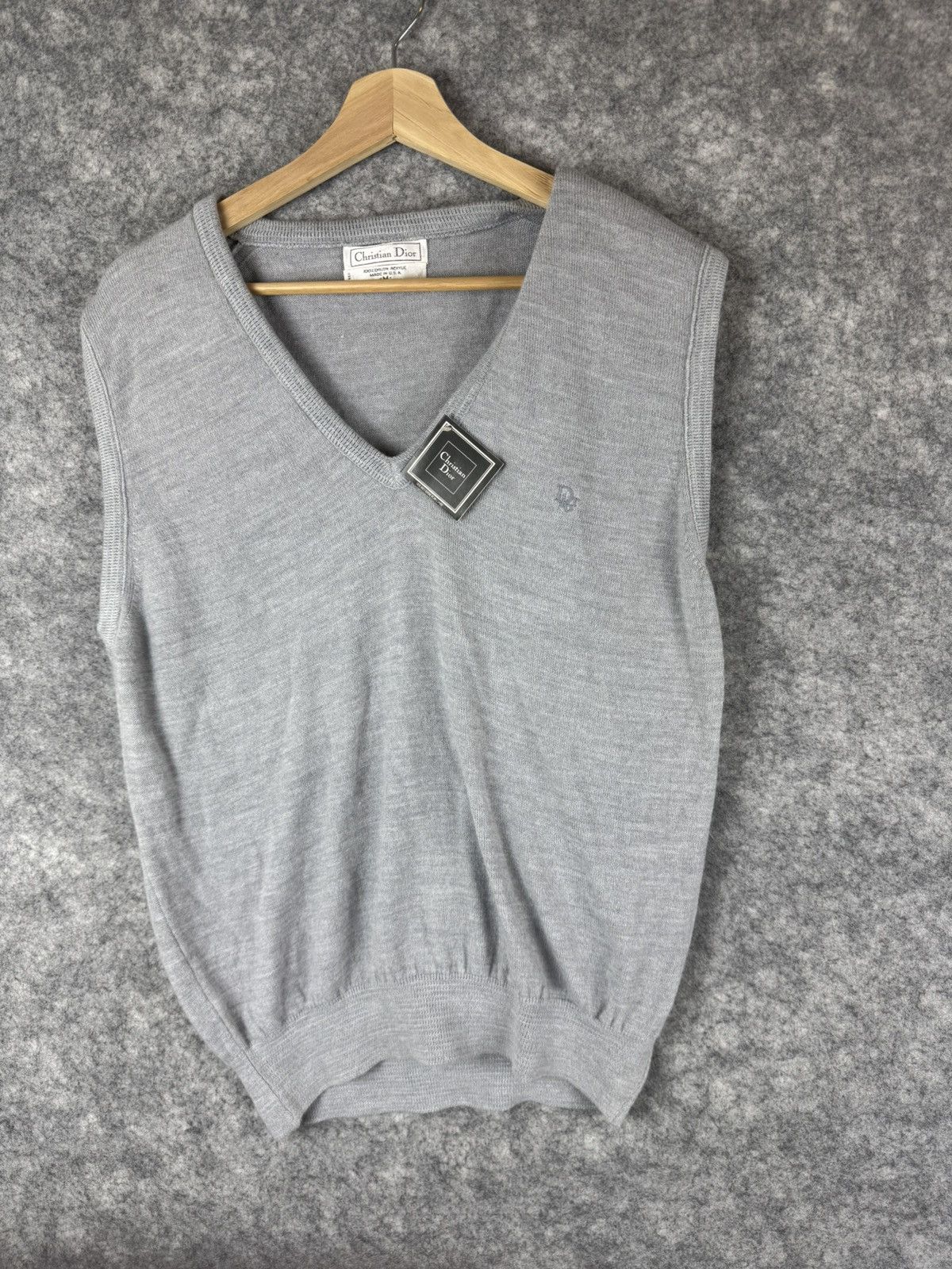 Dior Vintage Christian Dior Sweater Mens Medium Monsieur Vest 90s Size US L / EU 52-54 / 3 - 1 Thumbnail