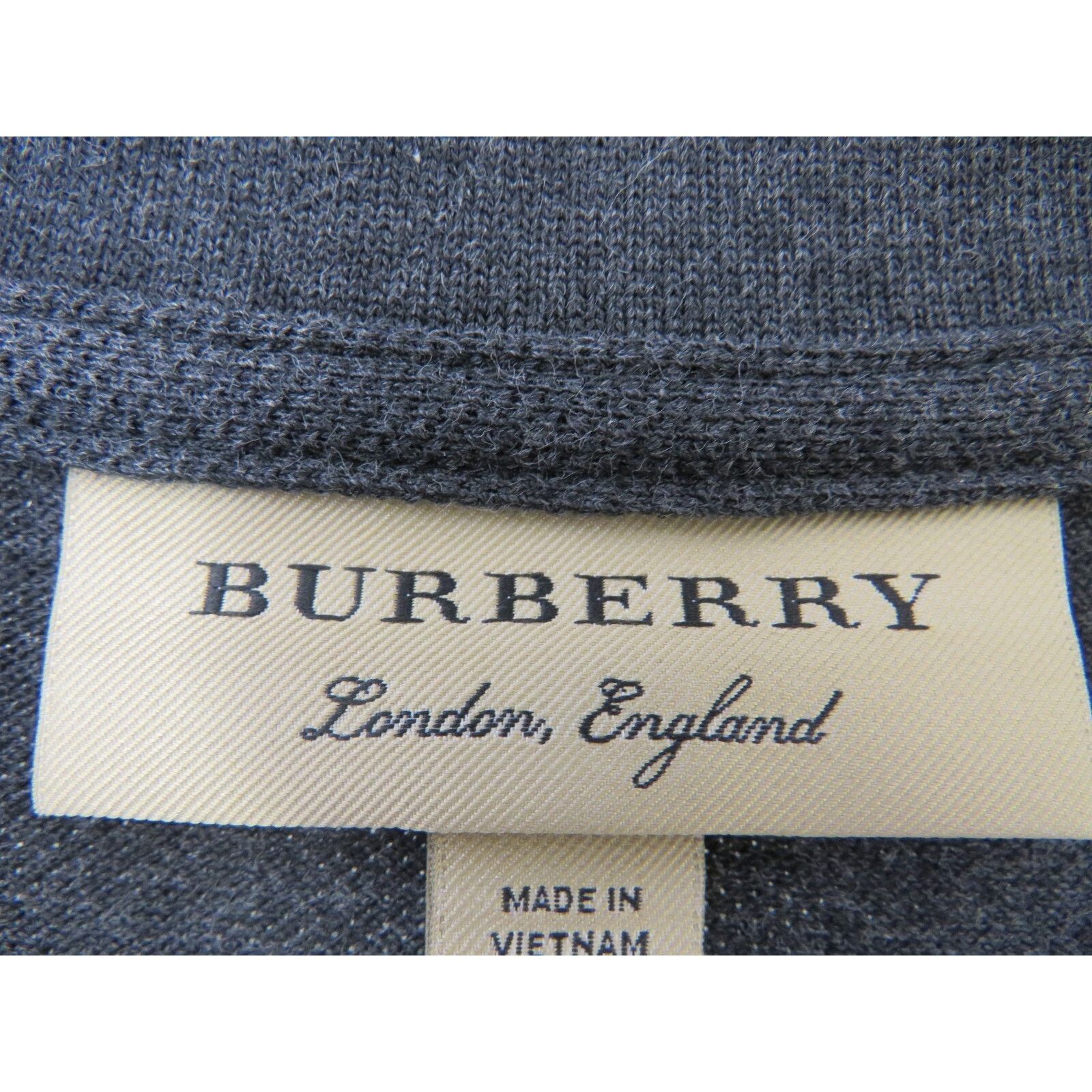 Burberry BURBERRY OXFORD DARK GRAY COTTON CHECK LOGO SLEEVE SHIRT S Size US S / EU 44-46 / 1 - 10 Thumbnail