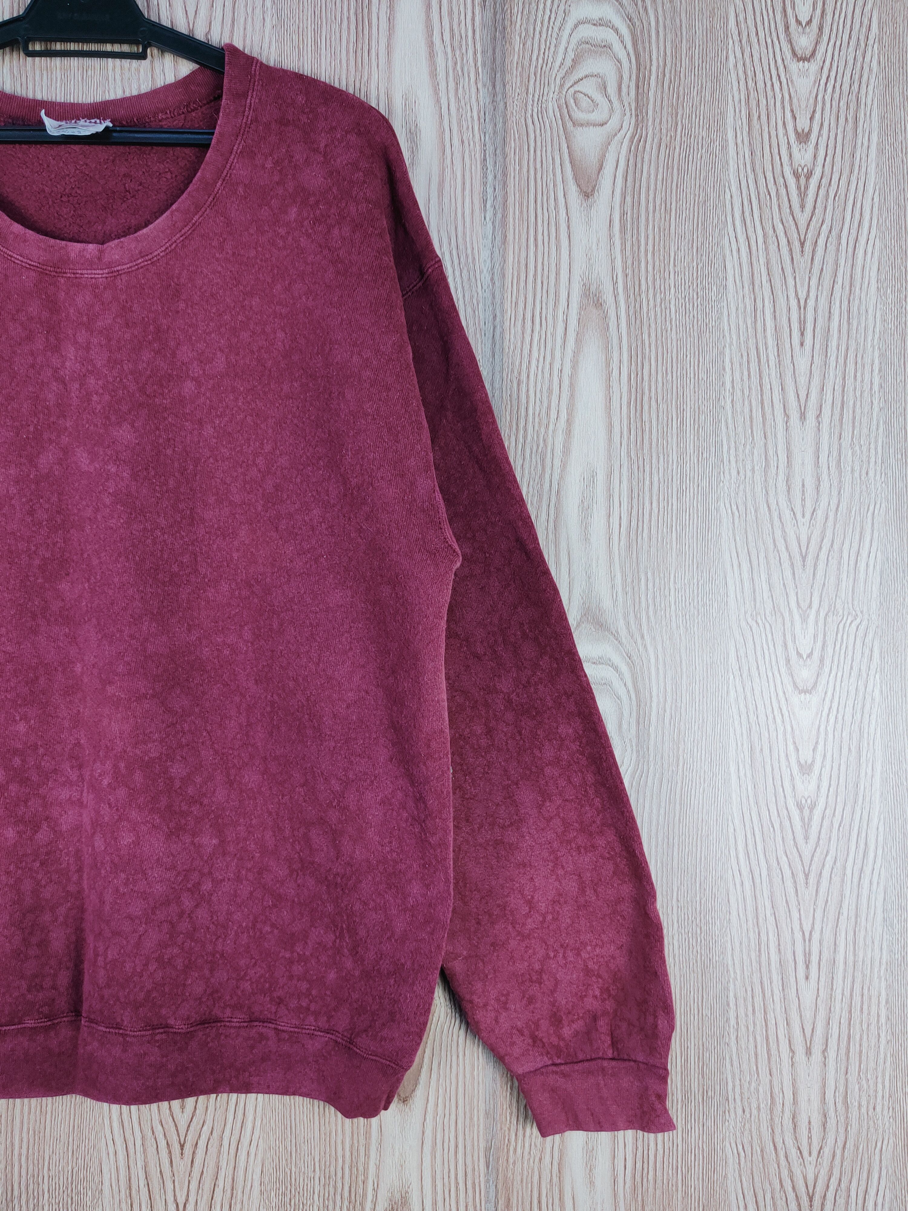 Lee × Vintage Vintage 💥 Rare 🔥Lee Maroon Faded Sweatshirts Size US L / EU 52-54 / 3 - 5 Thumbnail