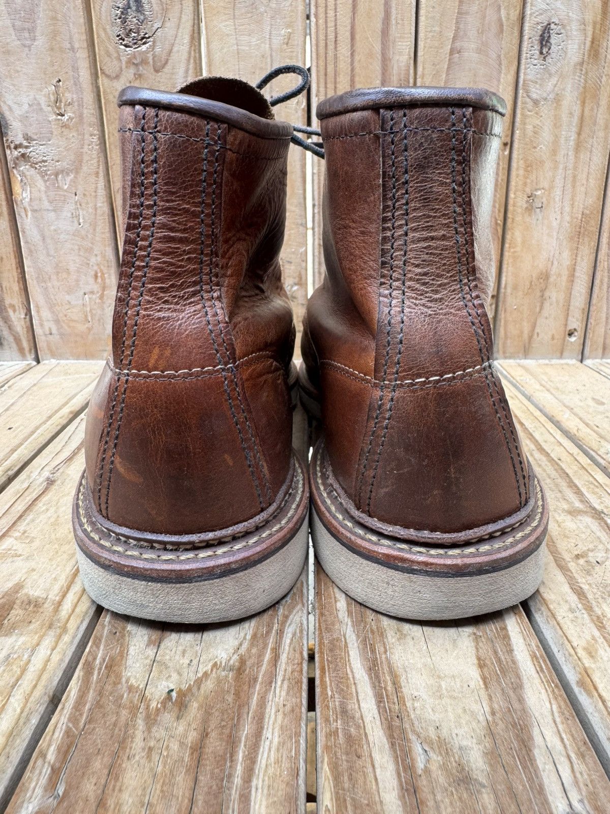 Red Wing Red wing 1907 MOC TOE brown leather boots USA 9.5 D UK 8.5 Size US 9.5 / EU 42-43 - 8 Thumbnail