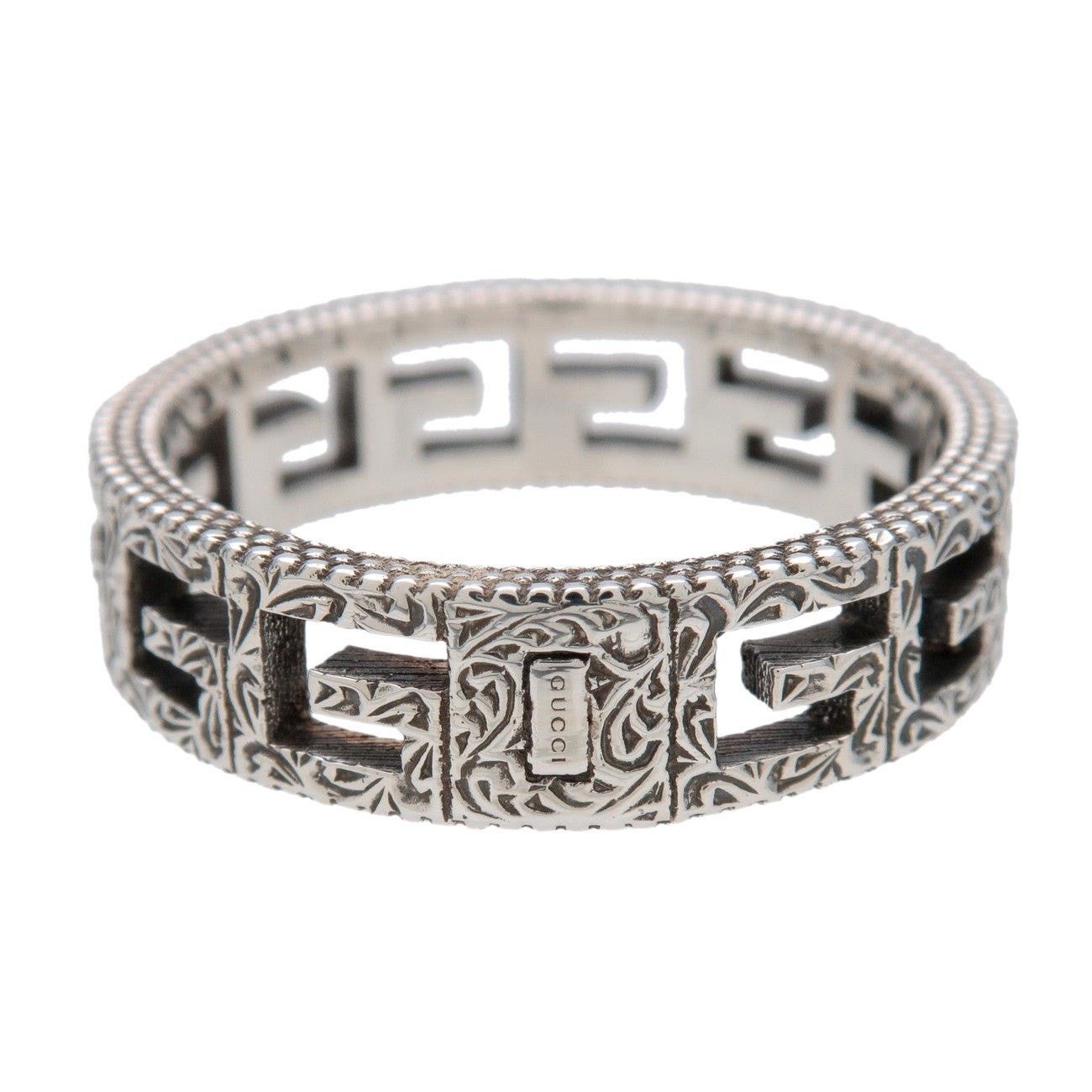 Gucci Gucci Square G Ring Sterling Silver Size ONE SIZE - 2 Thumbnail