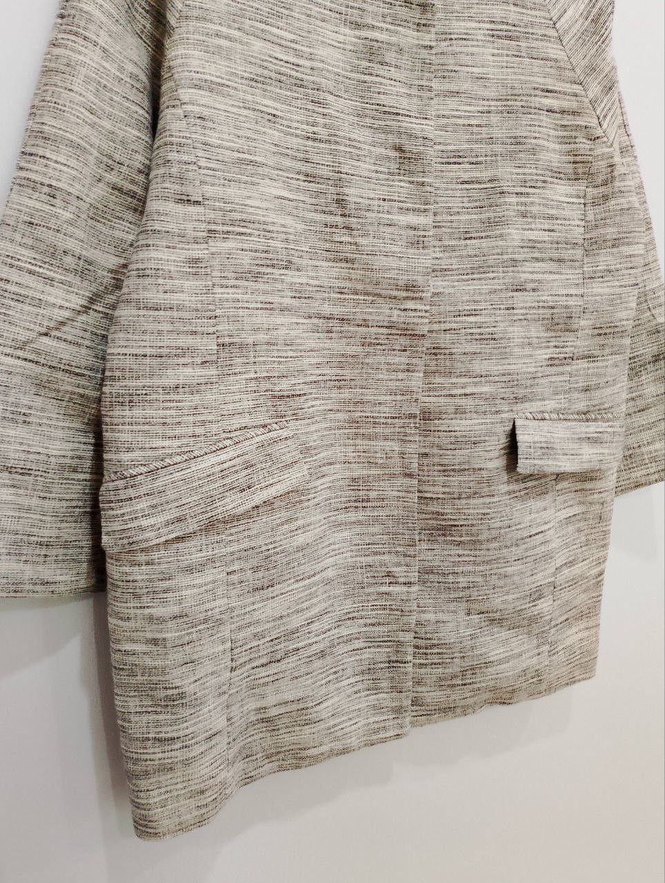 Le Grande Bleu (L.G.B.) BOOGIE WOOGIE Handloomed Grey Crew Jacket Size S / US 4 / IT 40 - 5 Thumbnail