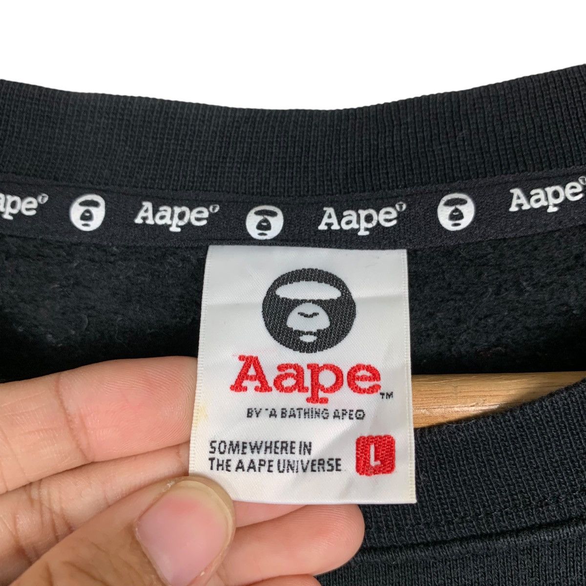 Aape AAPE Somewhere in the Aape Universe Sweatshirt #1518-C68 Size US L / EU 52-54 / 3 - 13 Thumbnail