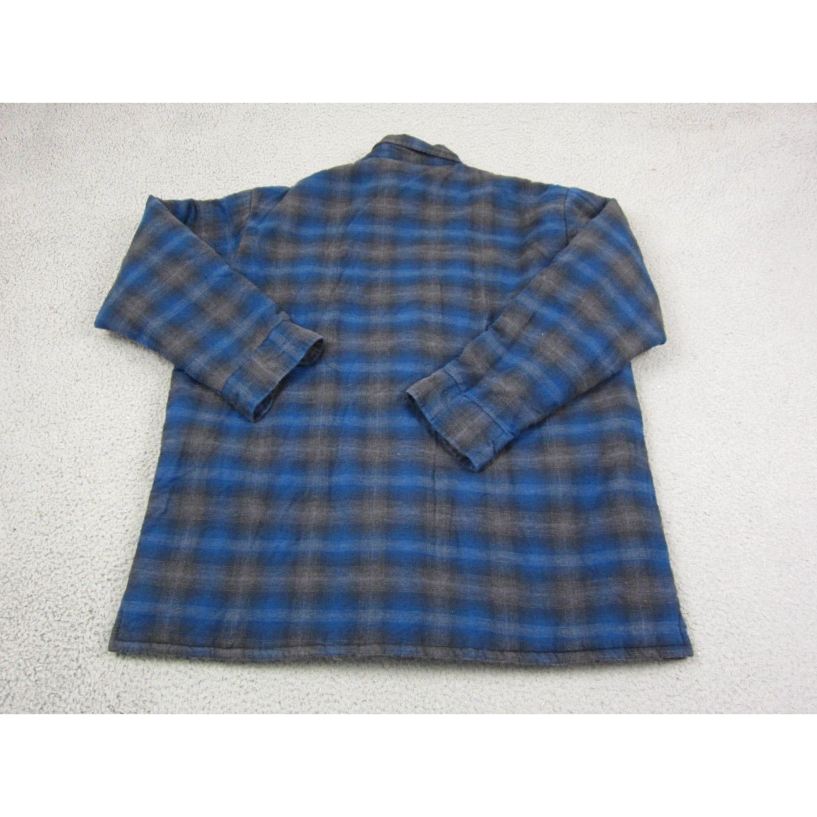 Vintage VINTAGE Towncraft Shirt Mens XL Blue Plaid 80s Shacket Lined Button-Up Casual Workwear Winter Spring Summer Fall Mens Size US M / EU 48-50 / 2 - 7 Thumbnail