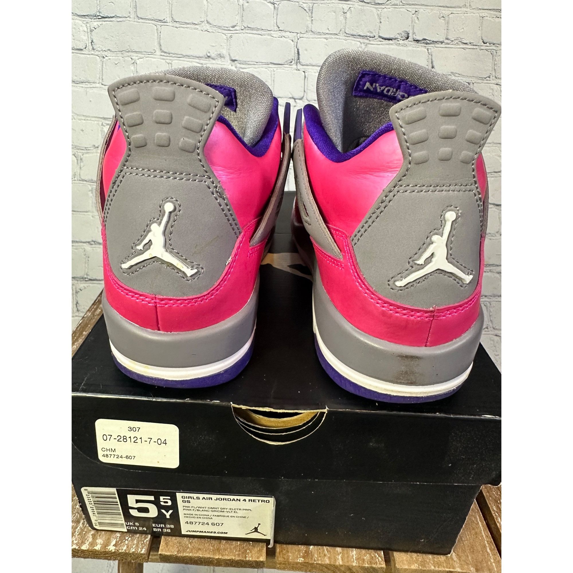 Jordan Brand × Nike Nike Air Jordan 4 Retro GS Size US 7 / IT 37 - 5 Thumbnail