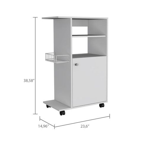 Designer × Homemade Clip Kitchen Cart, Single Door Cabinet, Four Casters -White Size US L / EU 52-54 / 3 - 8 Thumbnail