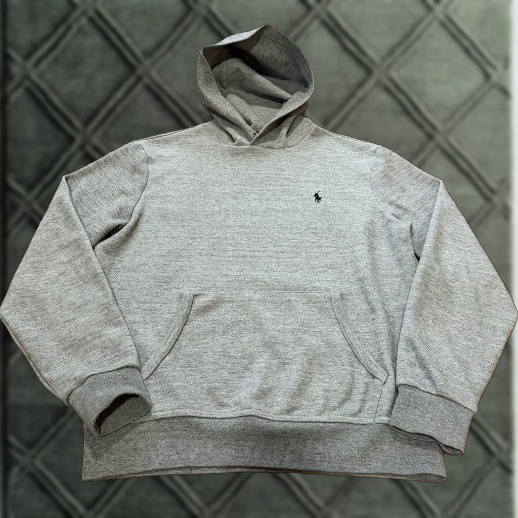Polo Ralph Lauren Polo Ralph Lauren Hoodie Mens Medium Gray Fleece Pullover Kangaroo Pocket Logo Embroidered Pony Slim Regular Shirt/Outerwear Size US M / EU 48-50 / 2 - 1 Thumbnail