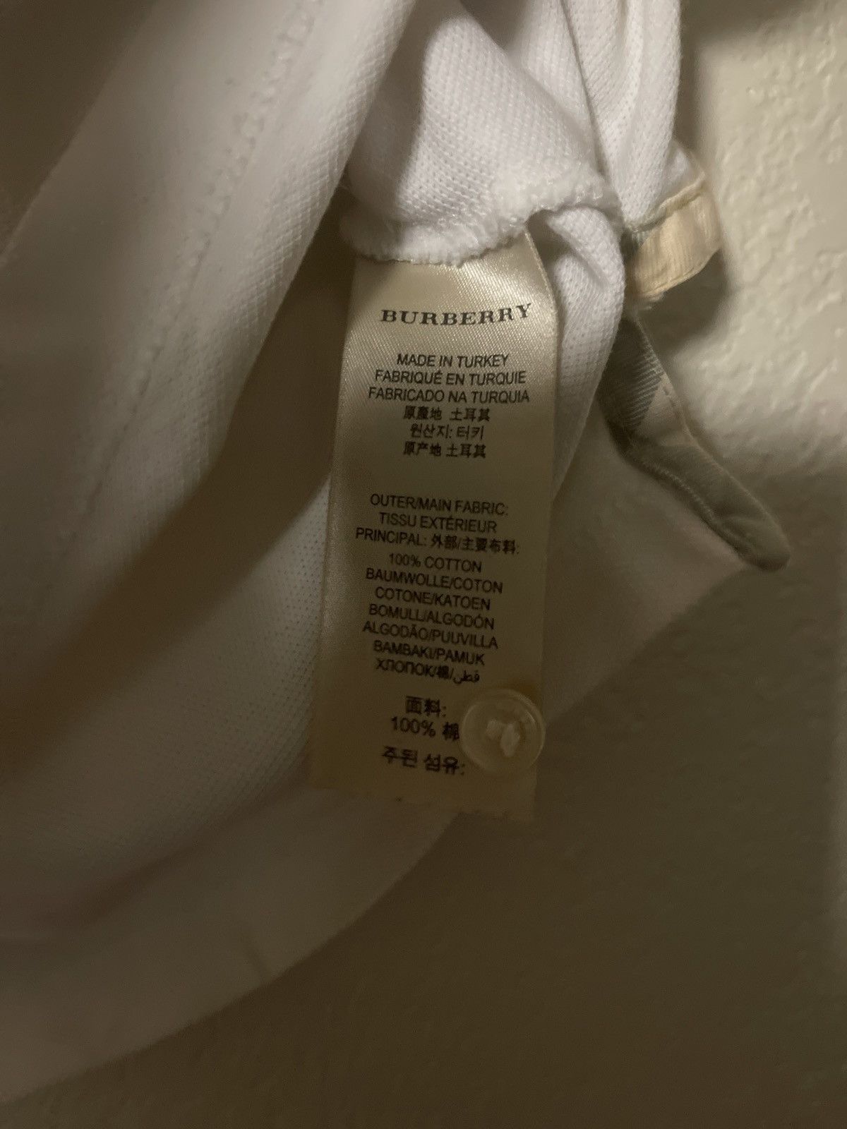 Burberry berberry white tee Size US M / EU 48-50 / 2 - 5 Thumbnail
