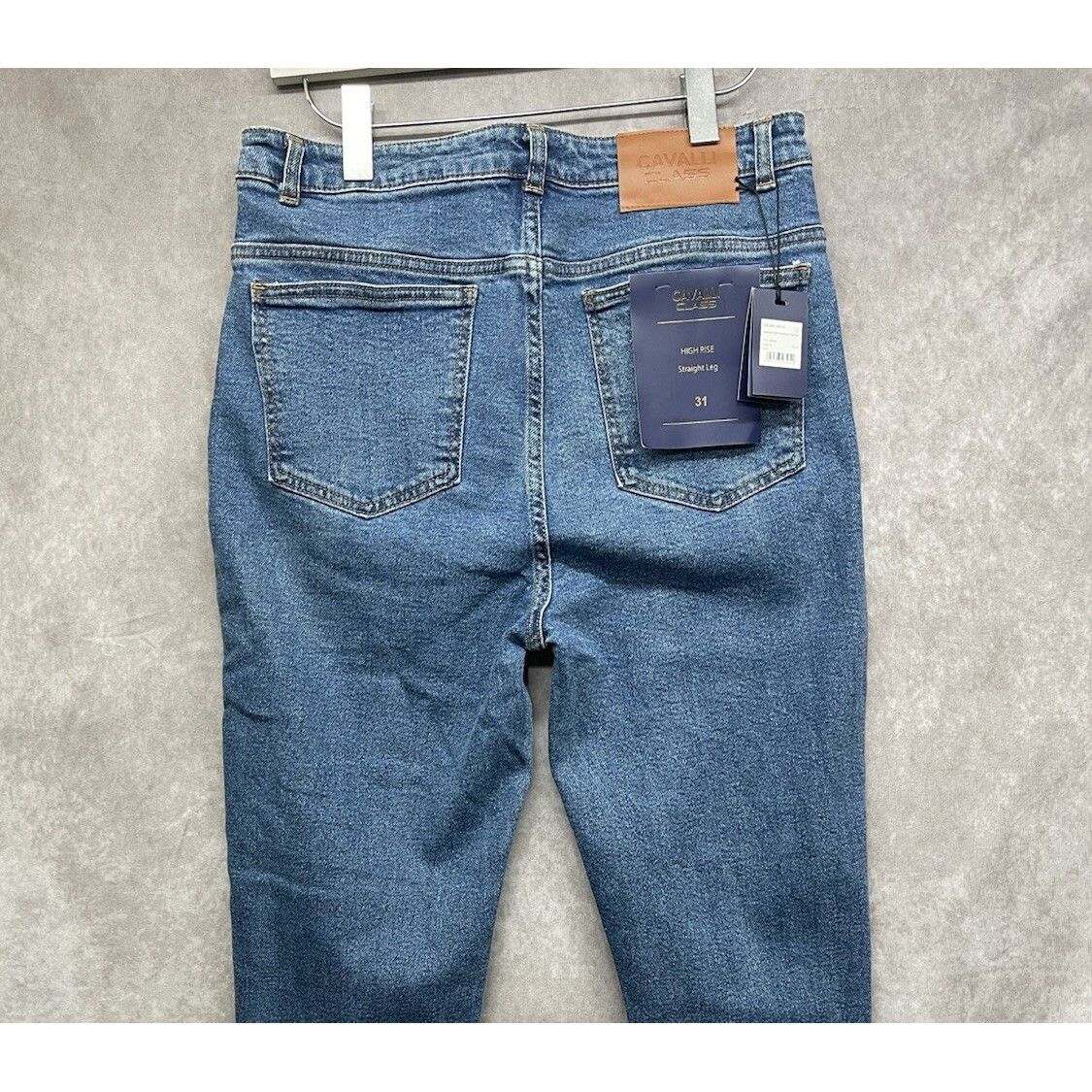 Cavalli Class NWT Cavalli Class Denim Jeans Straight Leg High Rise Blue St Size US 31 - 1 Thumbnail
