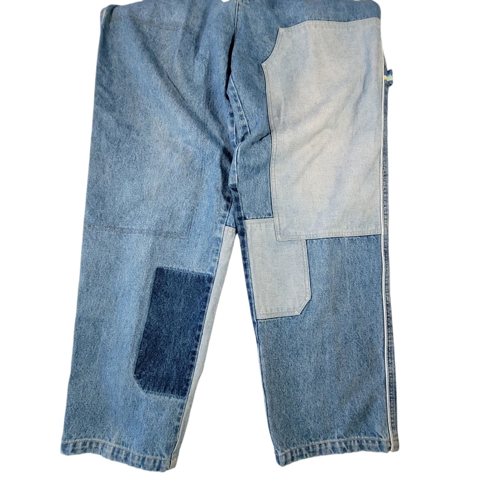 Vintage Vintage Raw Blue Patchwork Baggy Hip Hop Y2K jeans sz 38x32 Size US 38 / EU 54 - 7 Thumbnail