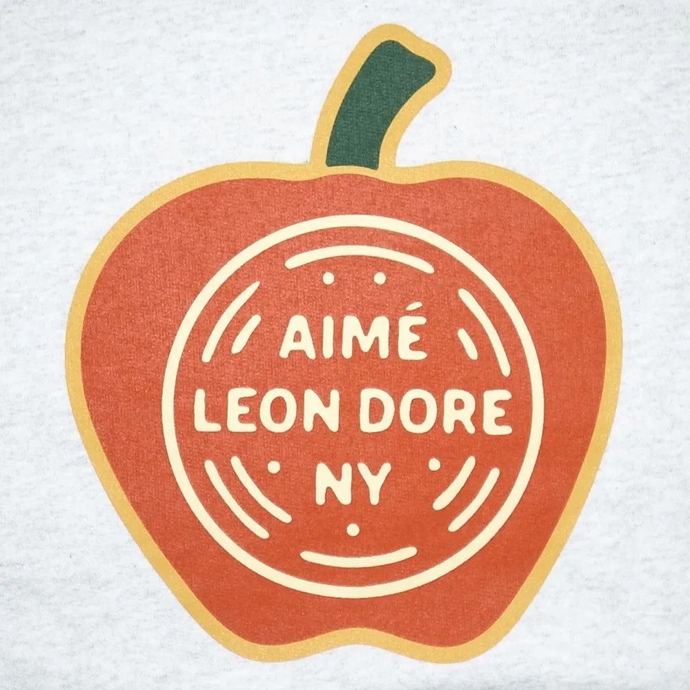 Aime Leon Dore o1mle0925 Apple Energy Crewneck Sweatshirt in Gray Size US XXL / EU 58 / 5 - 4 Thumbnail