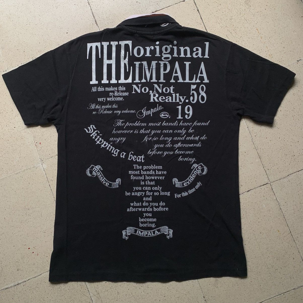 Japanese Brand Vtg 2000's Impala poem print double collar ifsixwasnine lgb Size US L / EU 52-54 / 3 - 4 Thumbnail