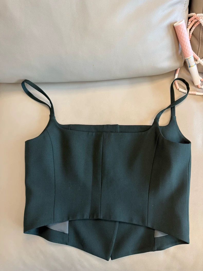 Helmut Lang HELMUT LANG size6 Green and black suspenders Size S / US 4 / IT 40 - 3 Thumbnail