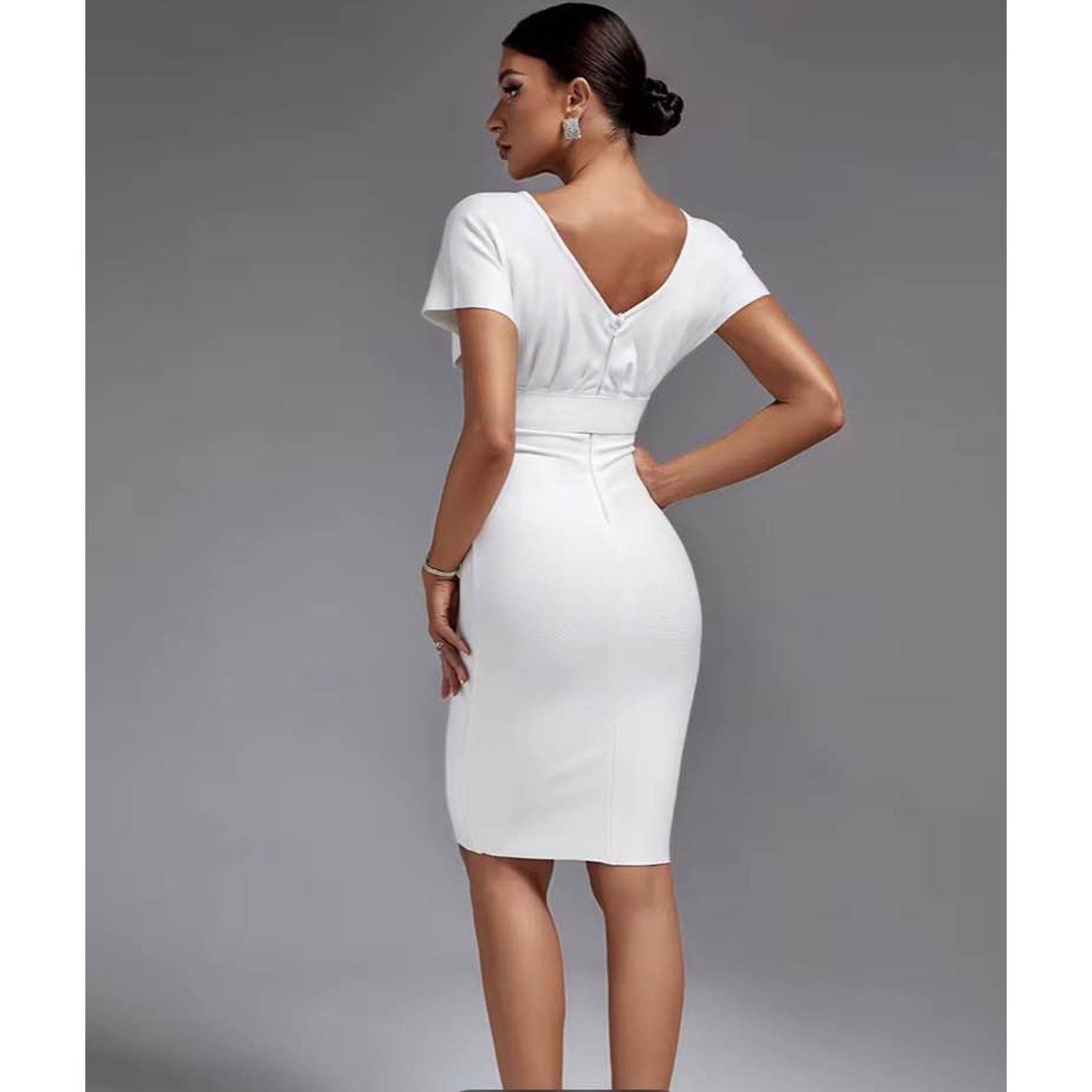 Other New White midi dress size XS Size XS / US 0-2 / IT 36-38 - 5 Thumbnail