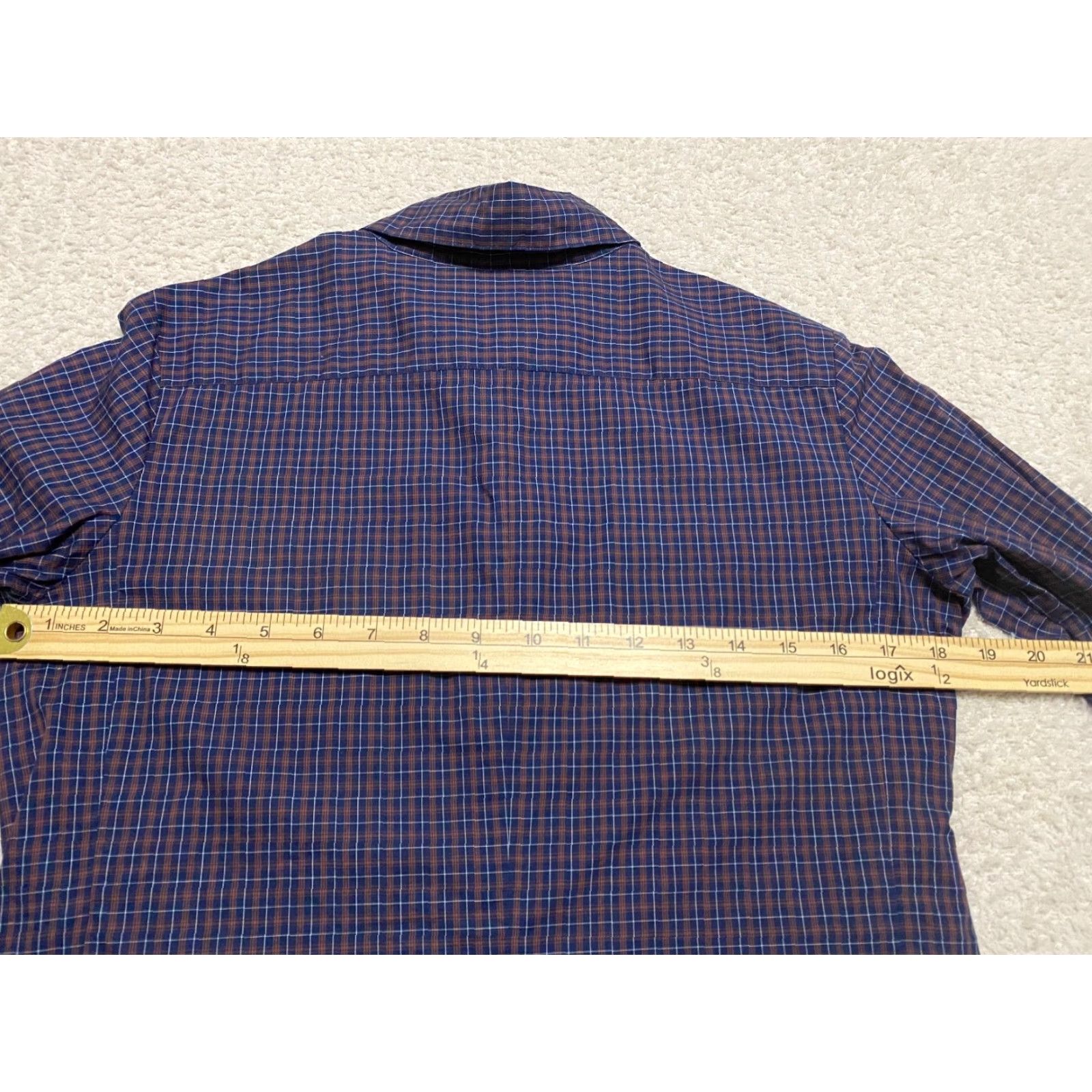 Faconnable Façonnable Shirt Womens 4 L/S Button-Down Multicolor Plaid 100% Cotton Blouse Size S / US 4 / IT 40 - 7 Thumbnail