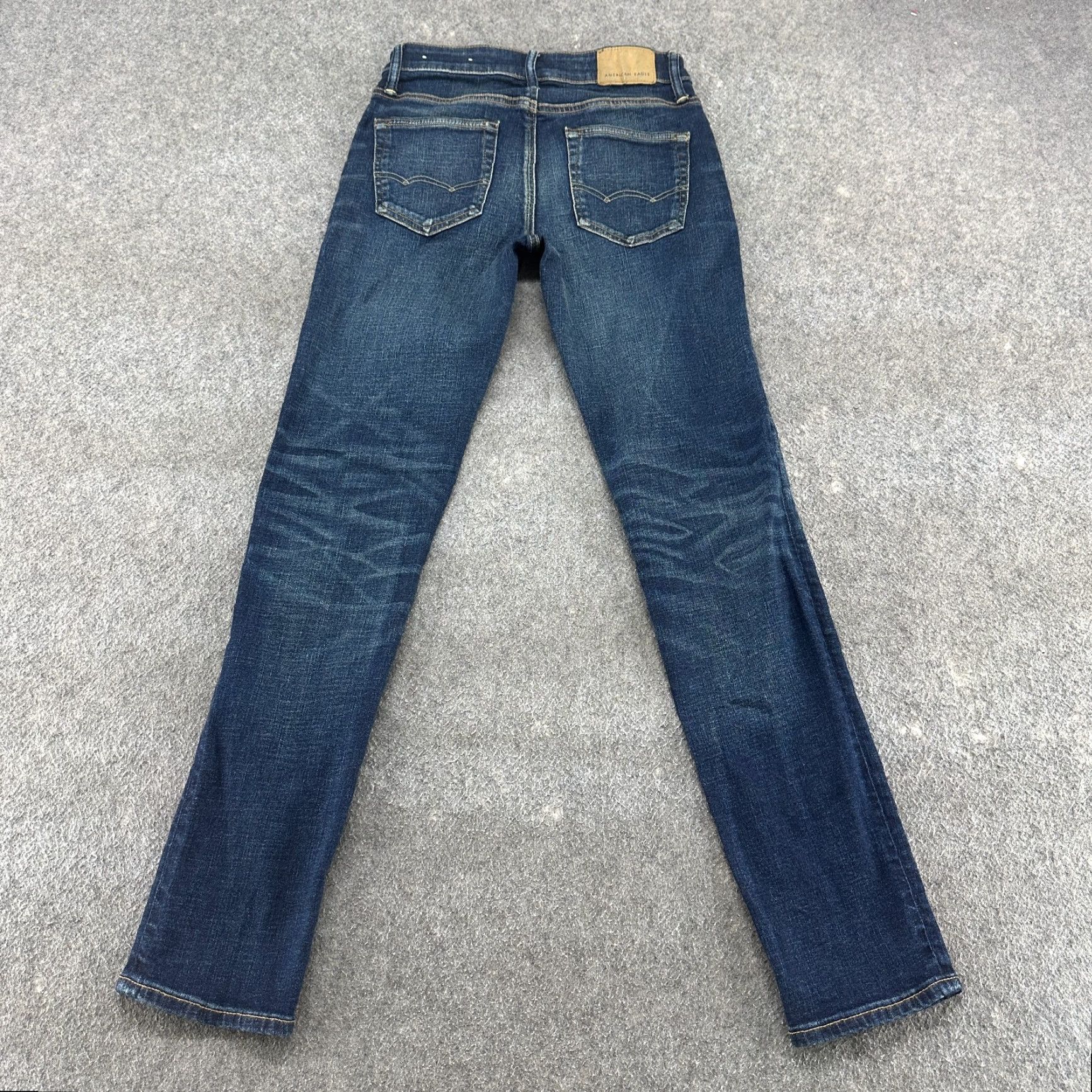 American Eagle Outfitters American Eagle Jeans Men 28x32 Blue Slim Fit Straight Leg Dark Wash Airflex Plus Size US 28 / EU 44 - 6 Thumbnail