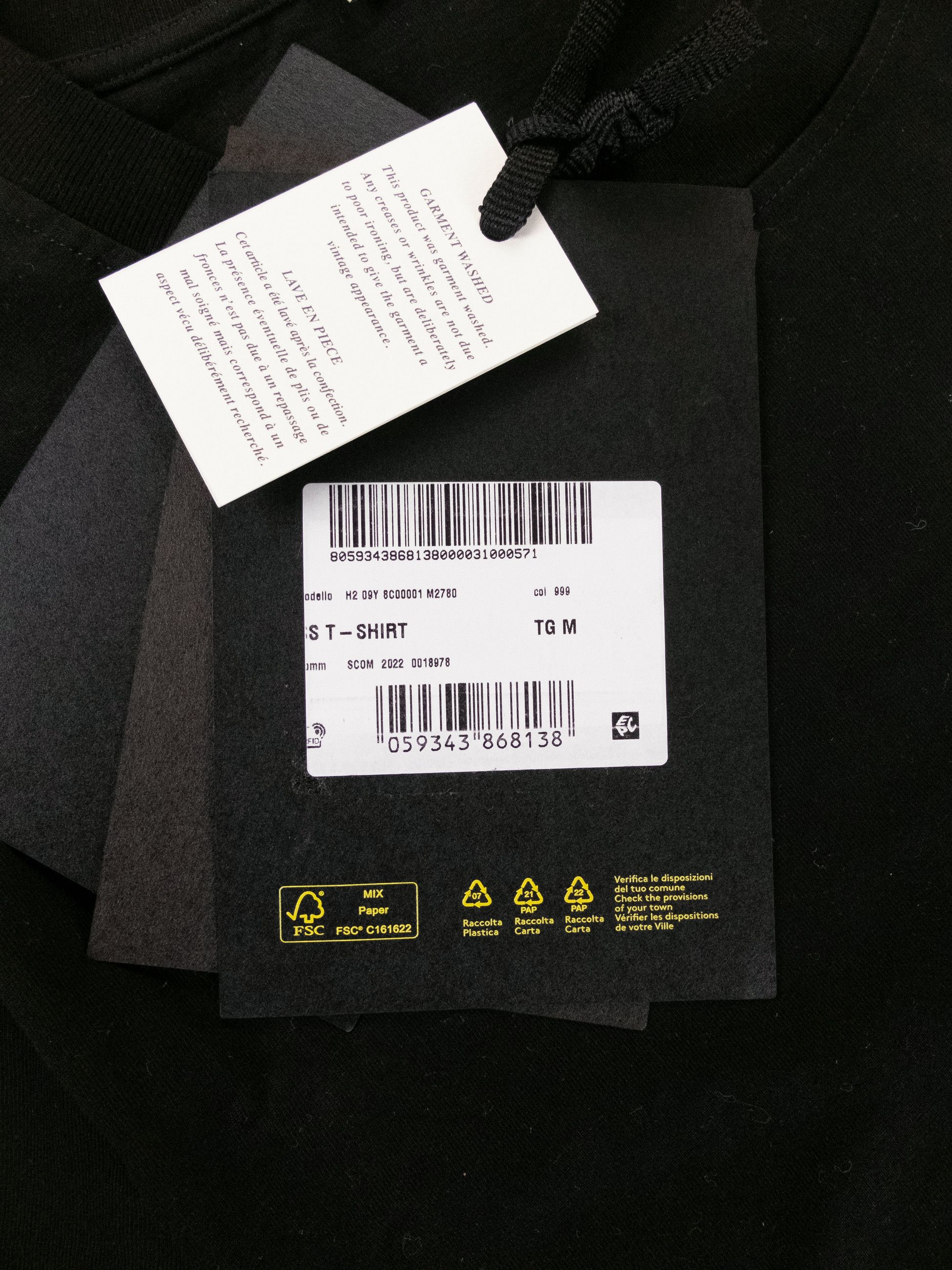 Moncler MONCLER Genius 6 x Alyx black logo print t-shirt Medium Size US M / EU 48-50 / 2 - 7 Thumbnail