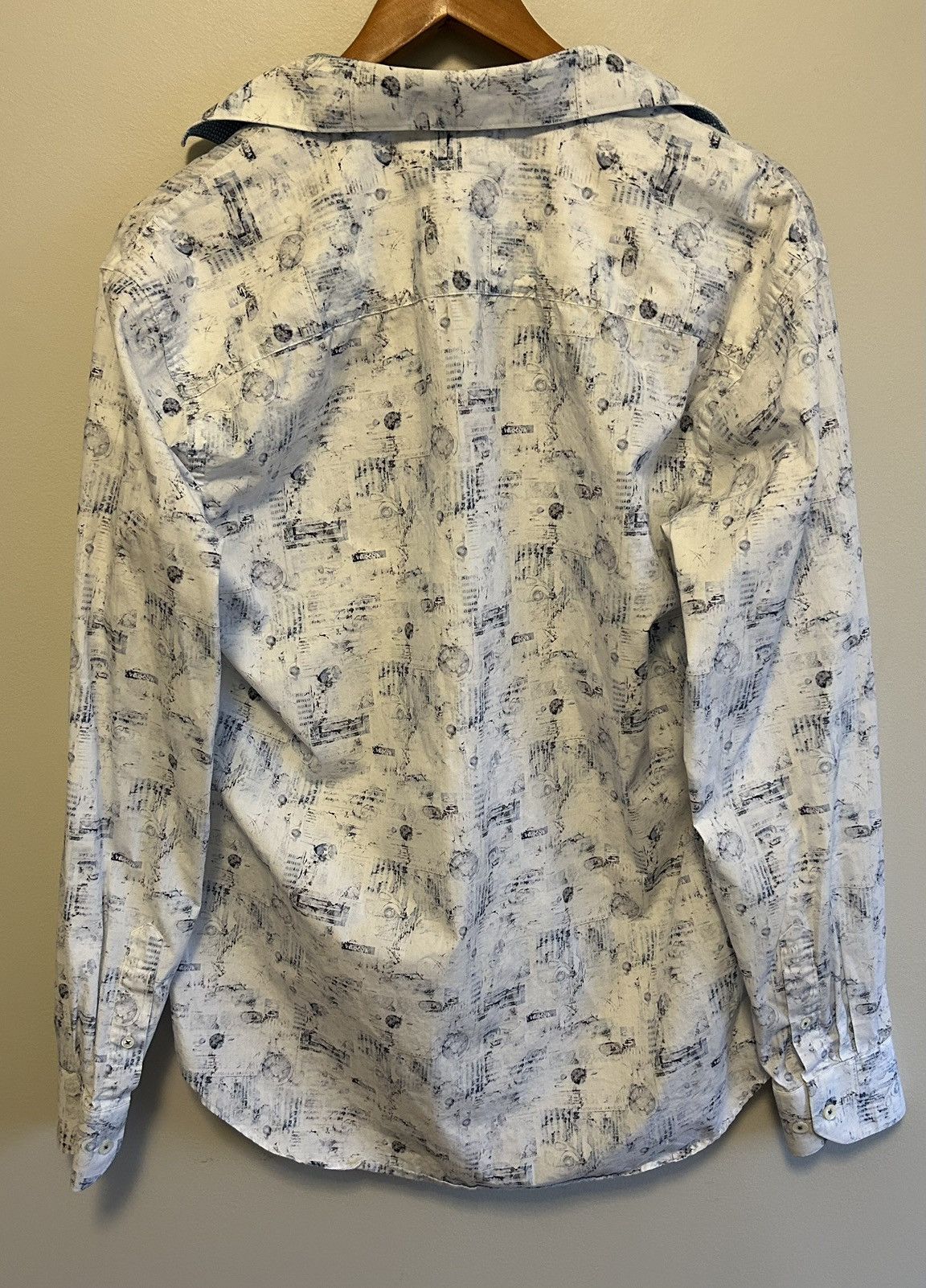 BUGATCHI Bugatchi Uomo Shirt Shaped Fit Long Sleeve Button Up Dress Size US M / EU 48-50 / 2 - 6 Thumbnail