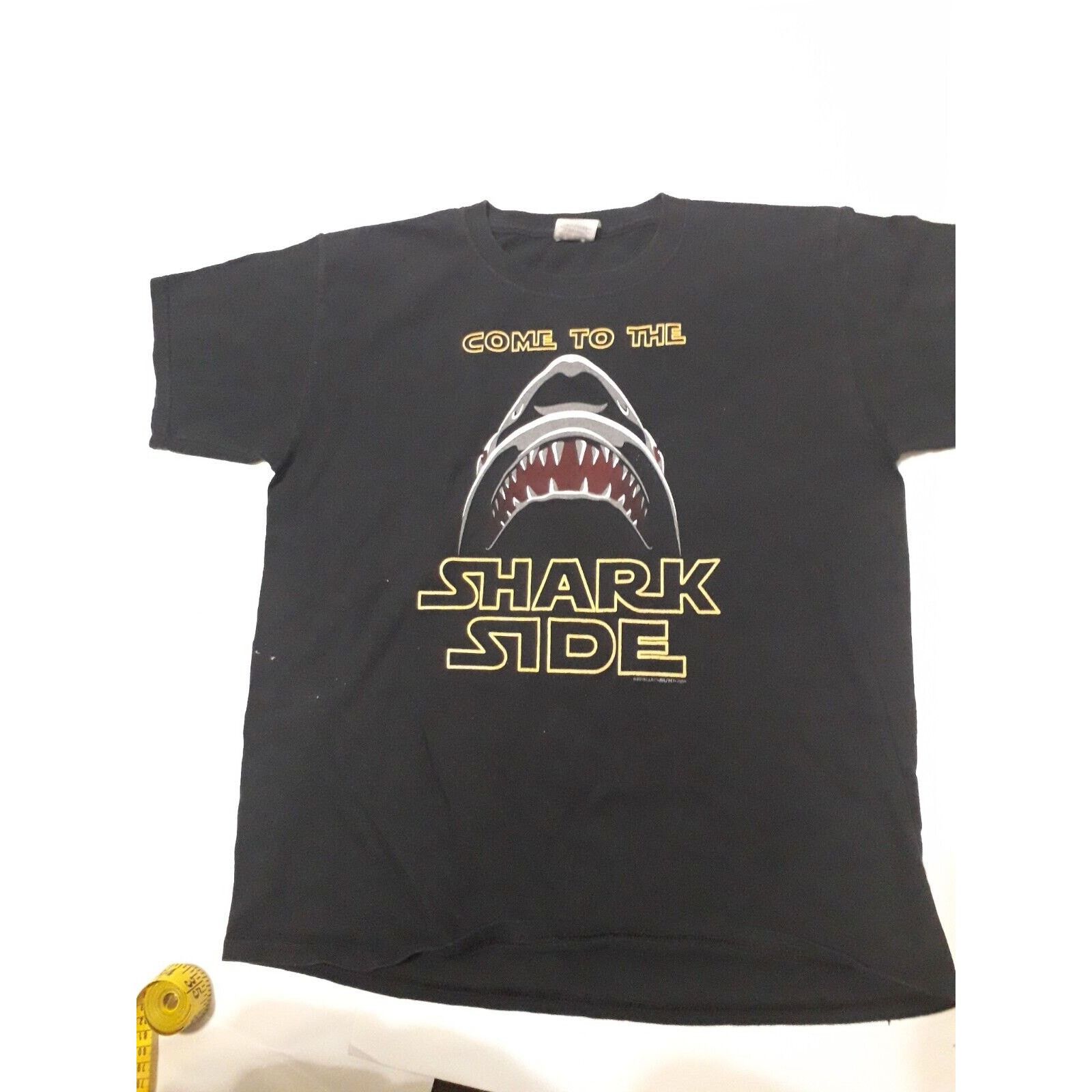 Gildan Come To The Shark Side T-Shirt Men’s S Black W/Graphic Size US M / EU 48-50 / 2 - 3 Thumbnail