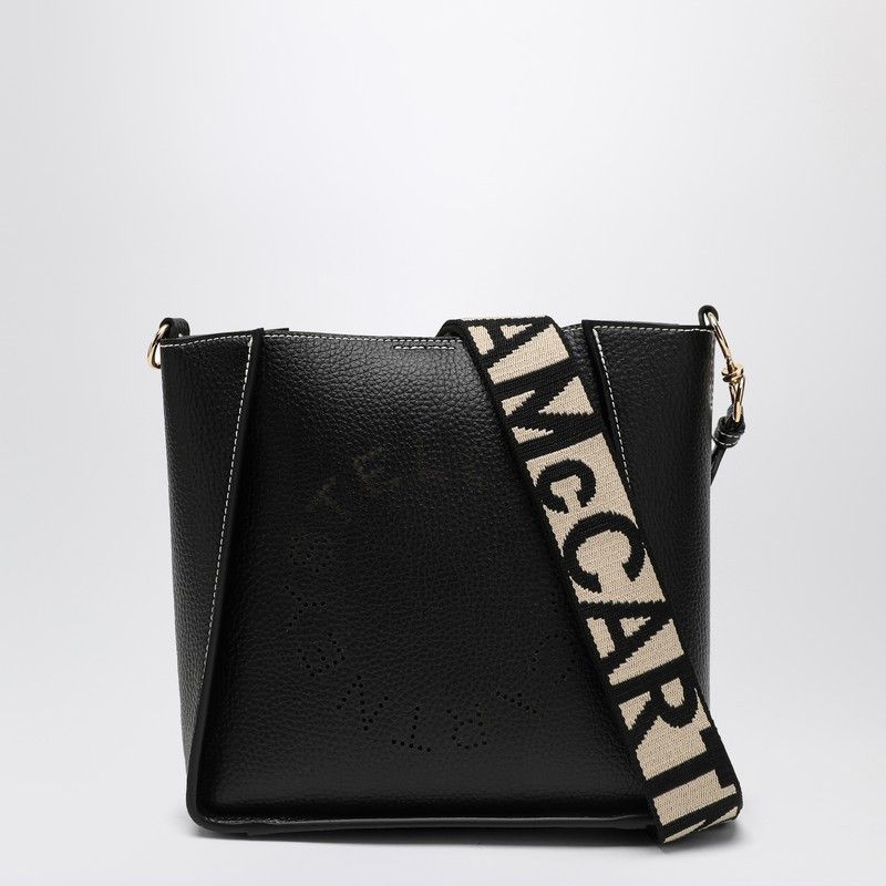 Stella McCartney Stella Mccartney Square Black Crossbody Bag With Logo Size ONE SIZE - 1 Thumbnail