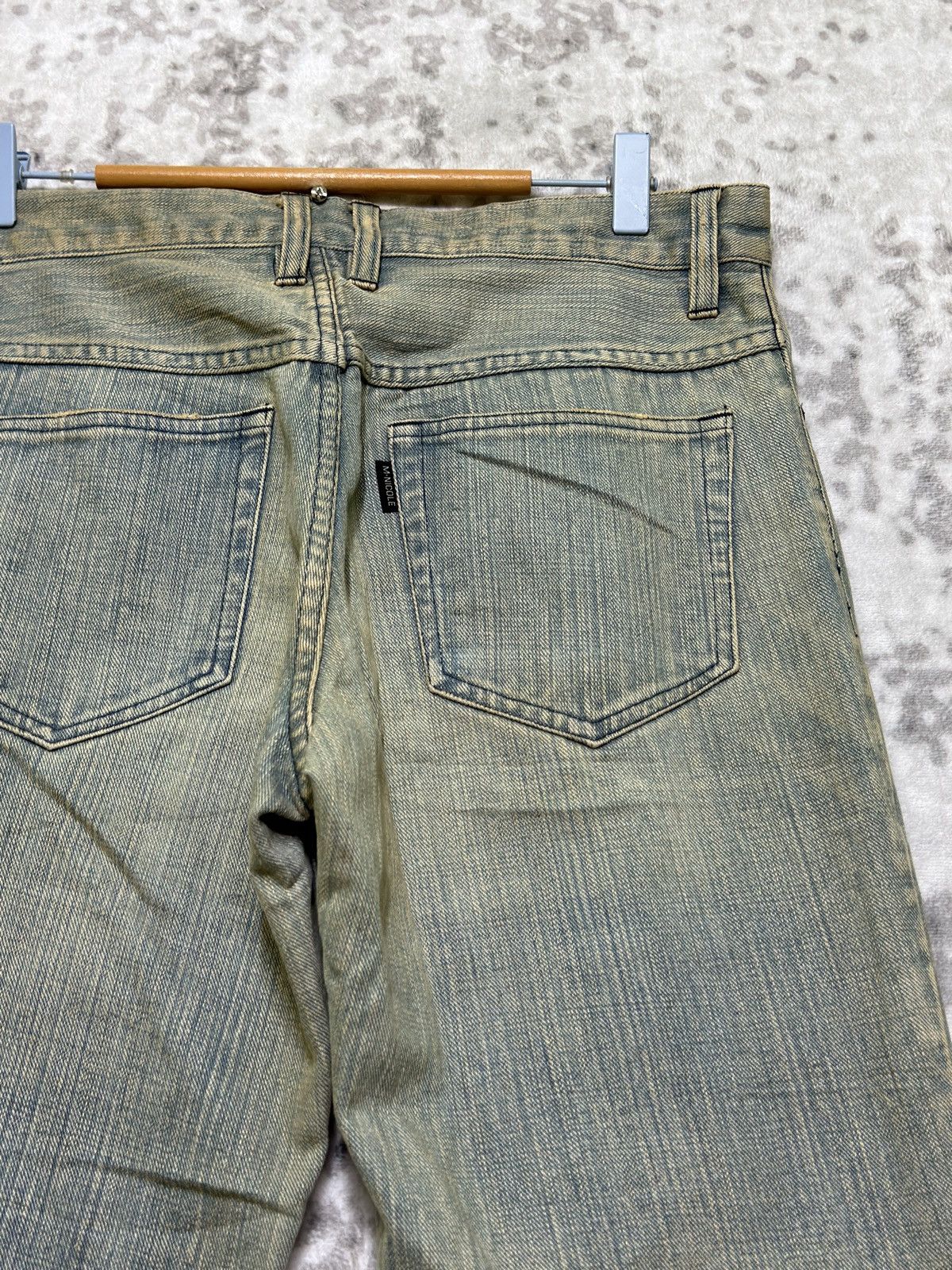 Nicole Club Vintage Monsieur Nicole Flared Mud Wash Bootcut Denim Jeans Size US 32 / EU 48 - 12 Thumbnail