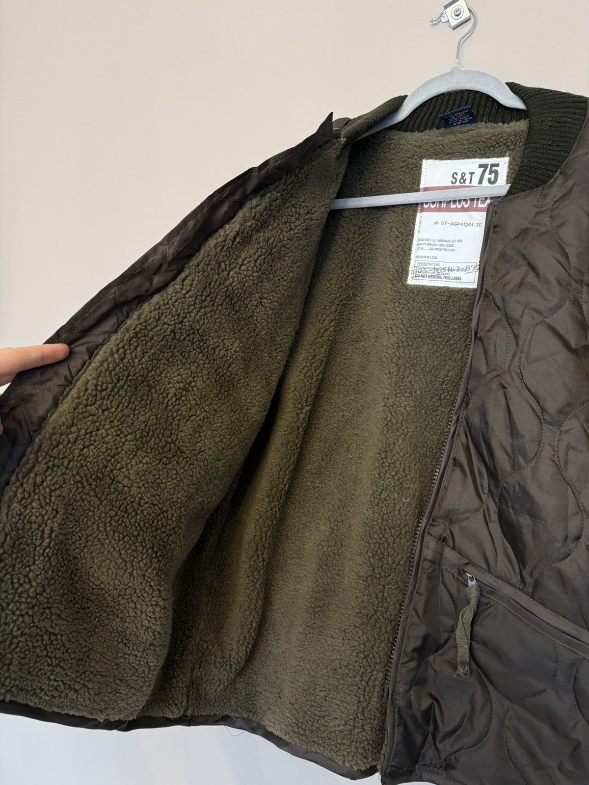 Vintage S & T 75 jacket army vintage avant garde usa 90s quilted Size US XL / EU 56 / 4 - 5 Thumbnail