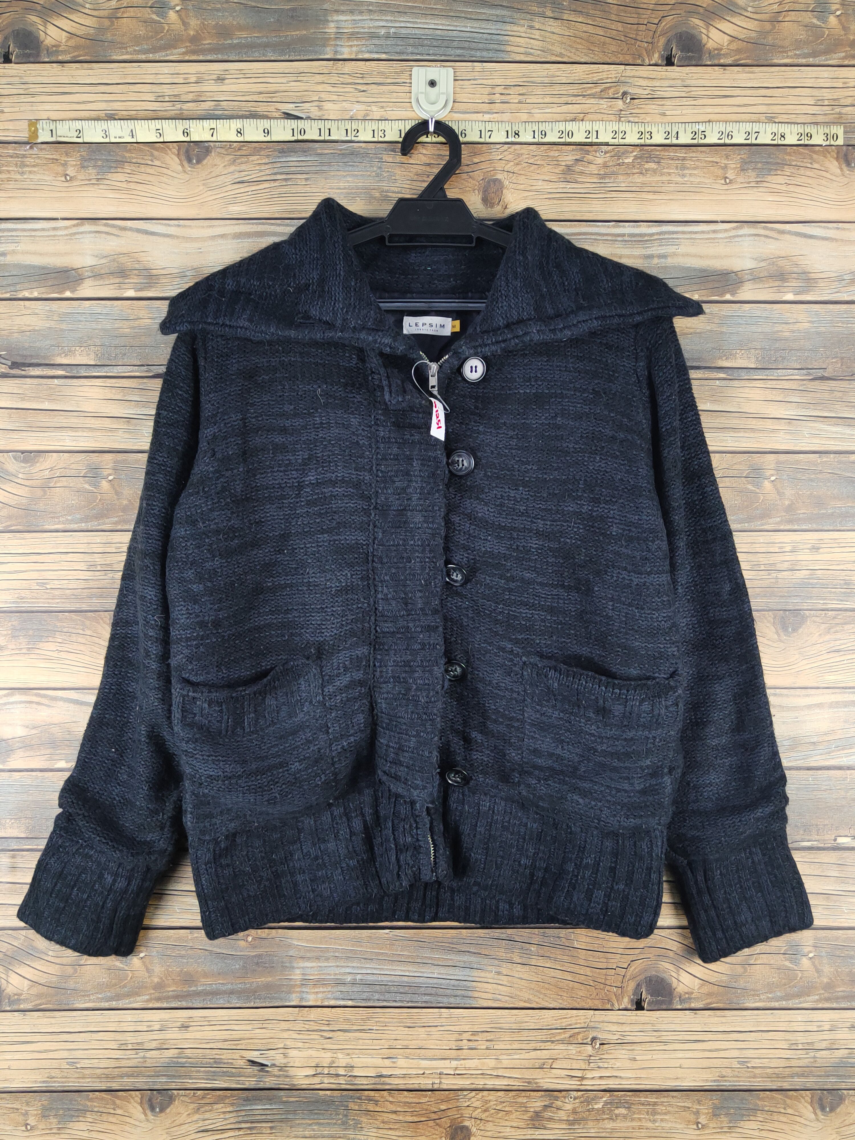 Homespun Knitwear × Japanese Brand Lepsim-Lowrys Farm Black Knitwear Sweaters #1251 Size M / US 6-8 / IT 42-44 - 1 Thumbnail