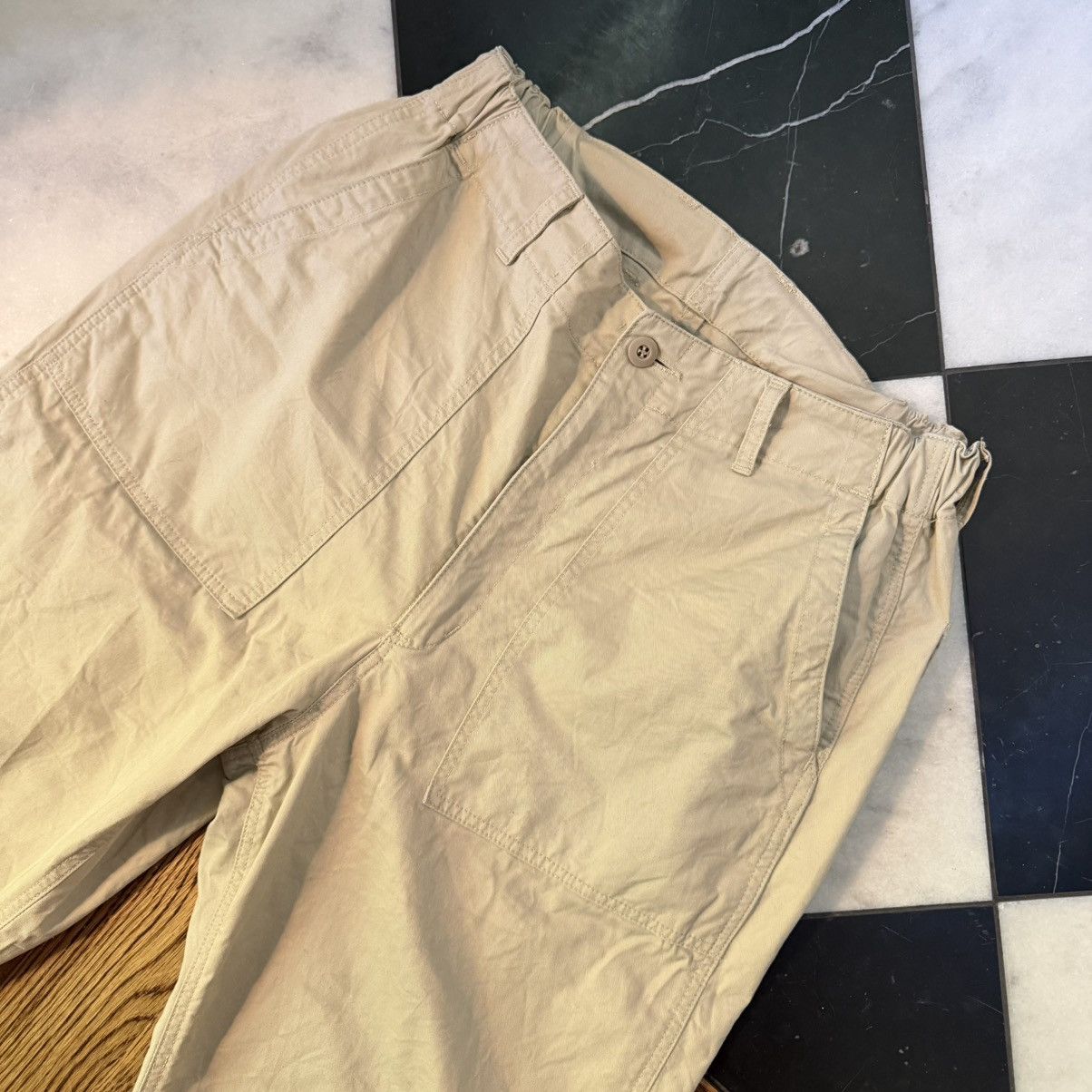 Sage De Cret Sage de cret washed beige cotton twill baker pants Size US 32 / EU 48 - 2 Thumbnail