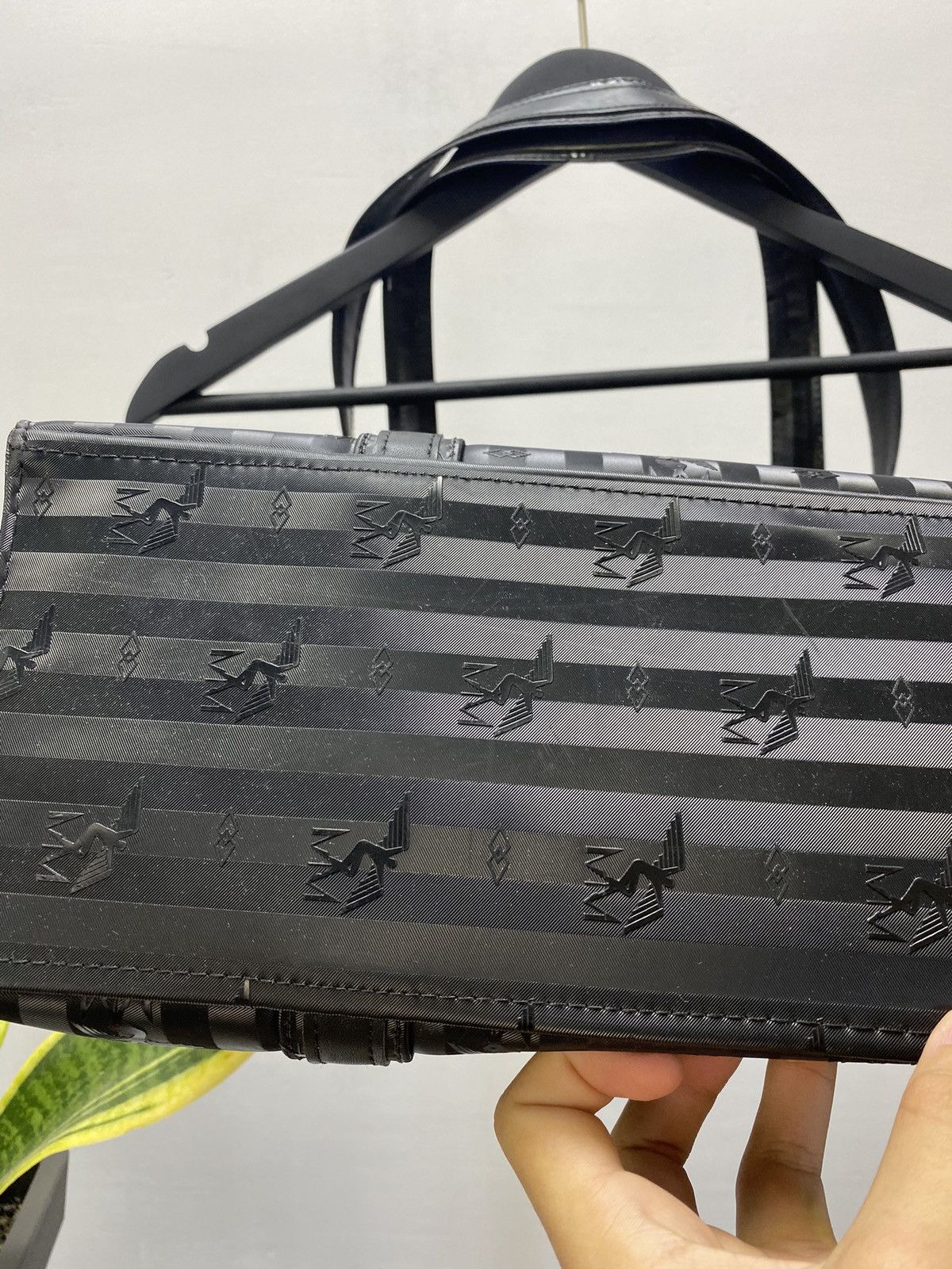 MCM MAISON MOLLERUS Luxury Monogram Handle Bag Black Vintage Size ONE SIZE - 9 Thumbnail