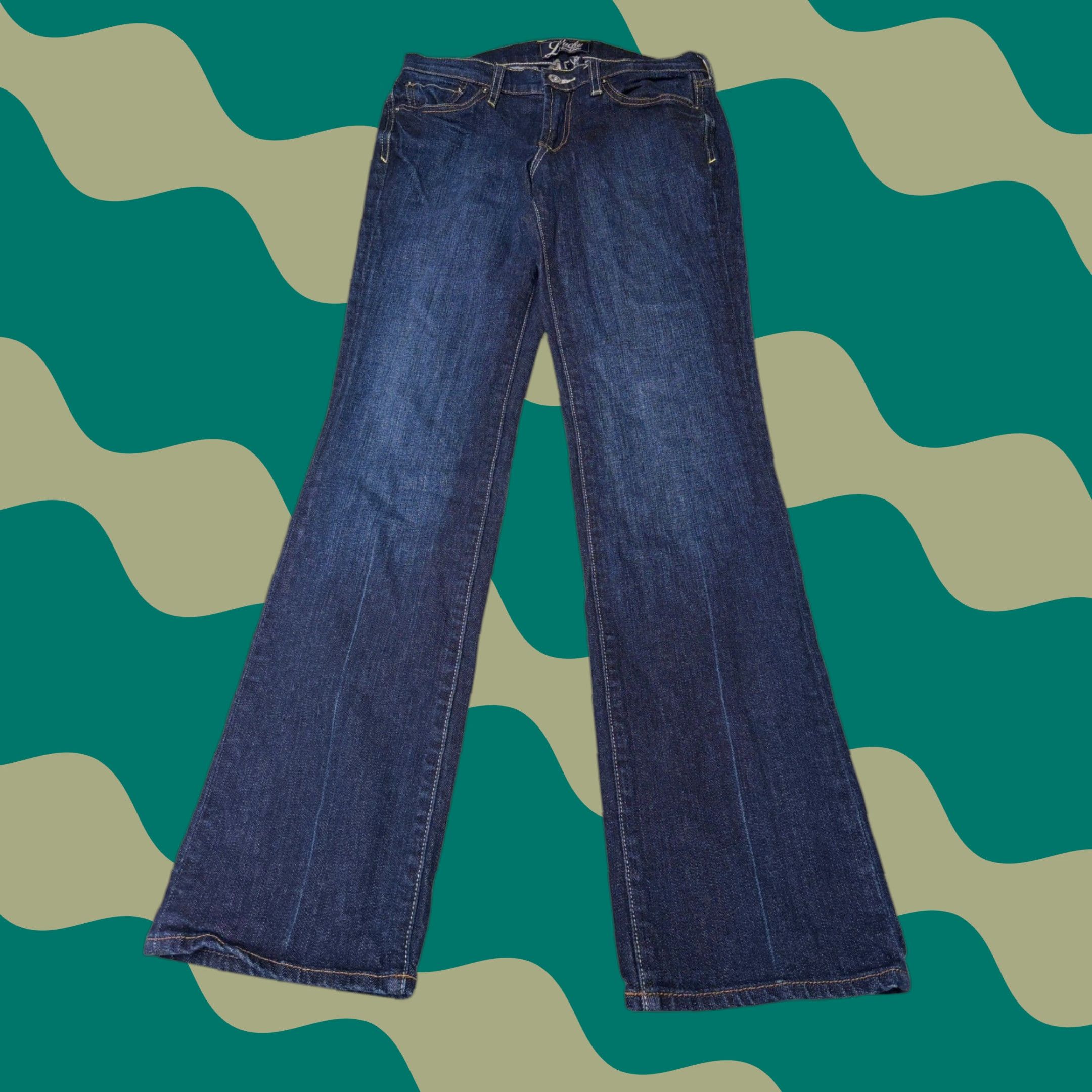 Lucky Brand Lucky Brand Classic Rider Jeans Bootcut Women 26 30 Inseam 31 Dark Wash Denim 5-Pocket Logo Patch Tie Breaker Size 26" / US 2 / IT 38 - 1 Thumbnail