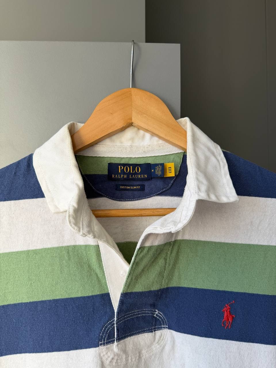 Polo Ralph Lauren Polo Ralph Lauren Rugby Shirt striped polo Size US M / EU 48-50 / 2 - 2 Thumbnail