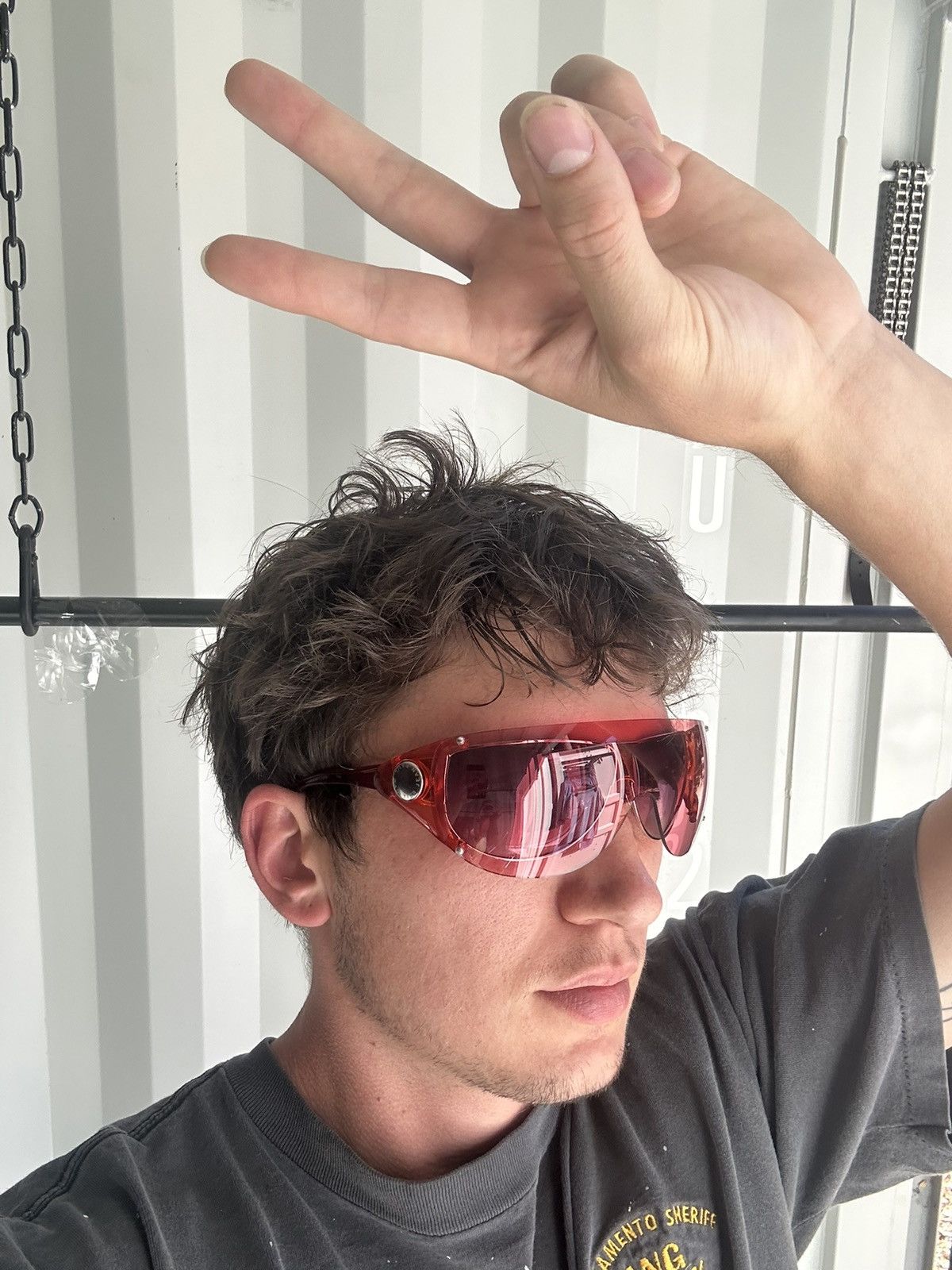 Jean Paul Gaultier × Vintage Windshield Visor Sunglasses RARE  