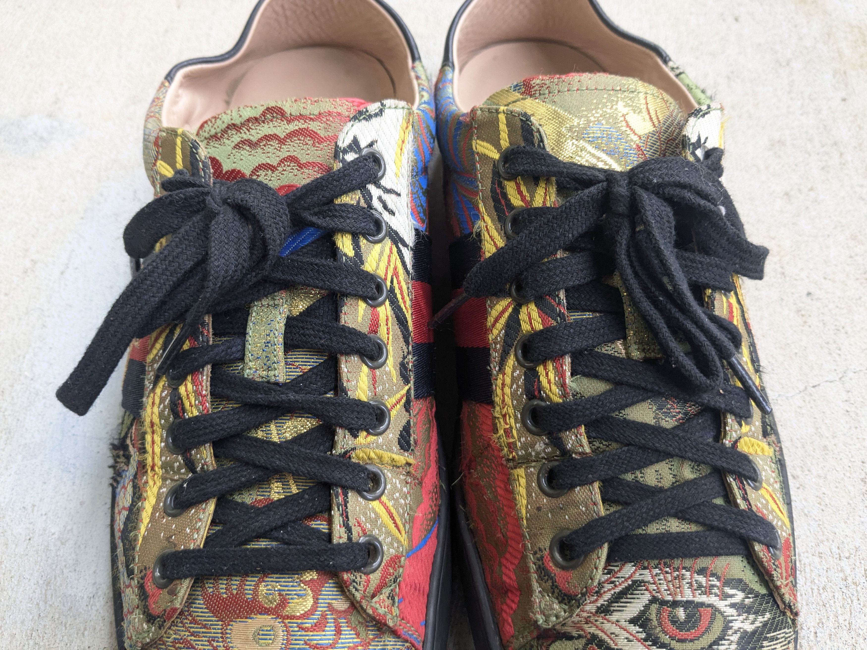 Gucci Gucci Ace Sneakers Silk Jacquard 11 Tiger Size US 11 / EU 44 - 5 Thumbnail
