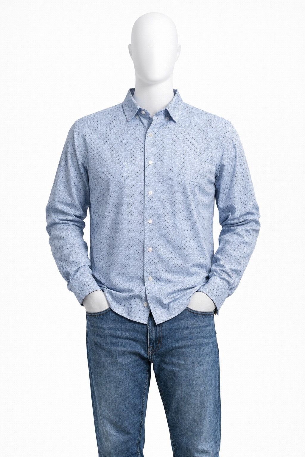 Yves Saint Laurent Yves Saint Laurent YSL Luxury Button Up Vintage Shirt Size US L / EU 52-54 / 3 - 1 Thumbnail