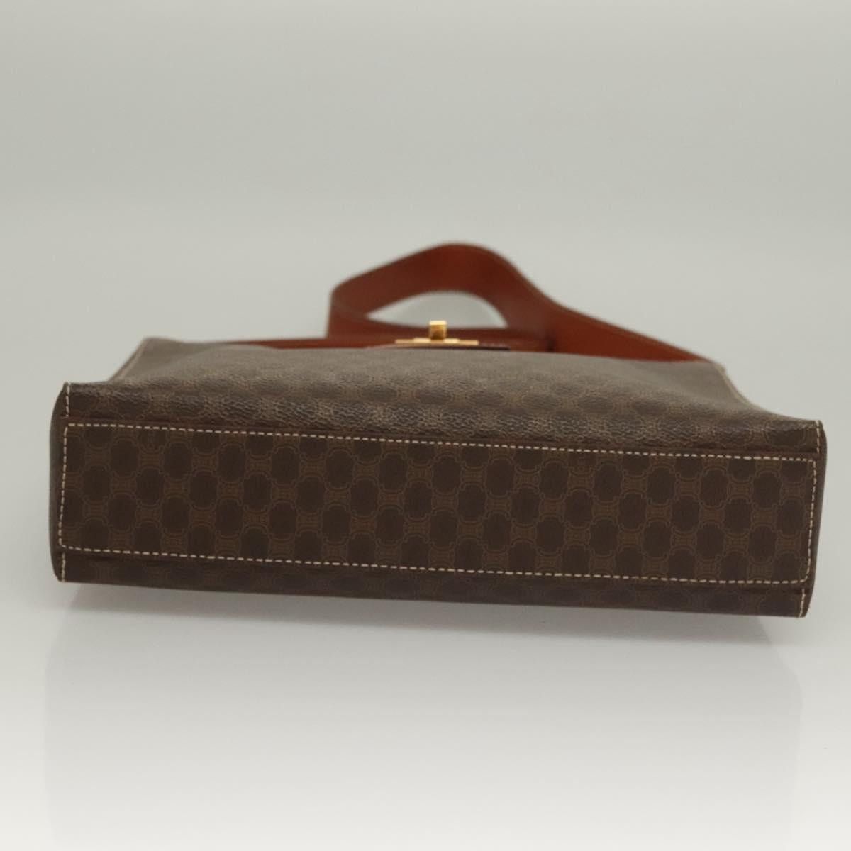 Celine CELINE Macadam Canvas Shoulder Bag Pvc Leather Brown Gold Size ONE SIZE - 9 Thumbnail
