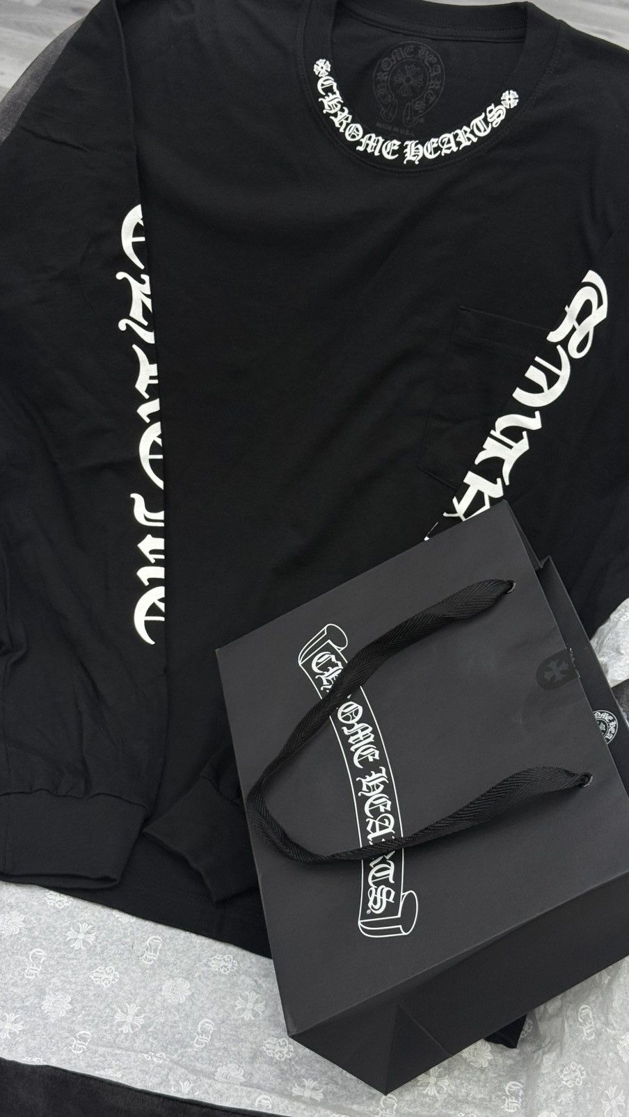 Chrome Hearts Black and white chrome hearts long sleeve L Size US L / EU 52-54 / 3 - 2 Thumbnail