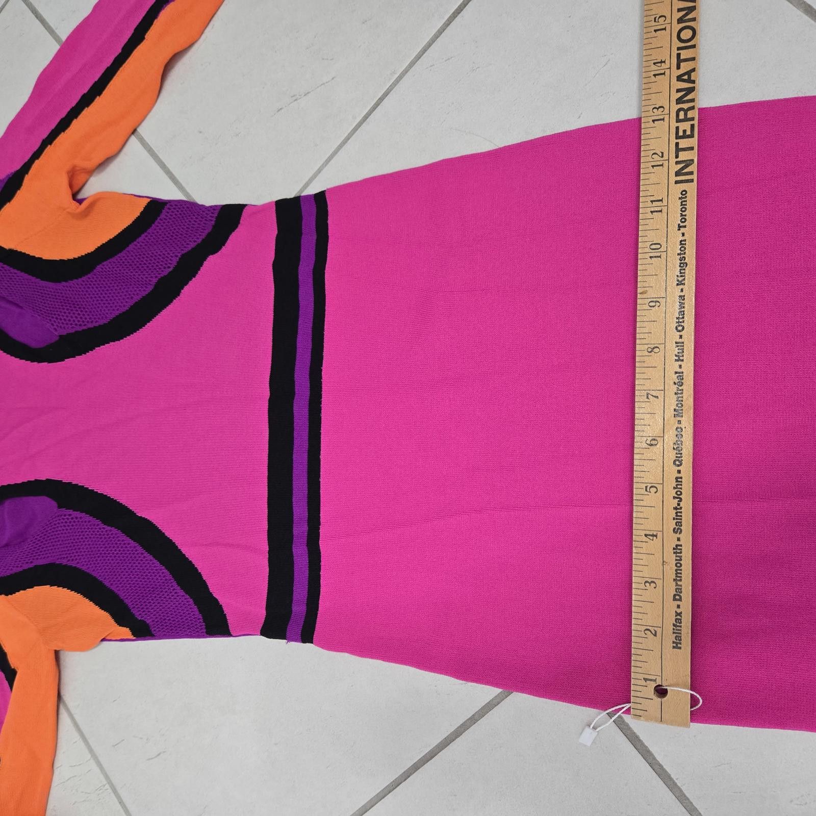 Pinko Pinko Dress Color Block Fitted Cut Out Bodycon Cocktail Size XS / US 0-2 / IT 36-38 - 9 Thumbnail