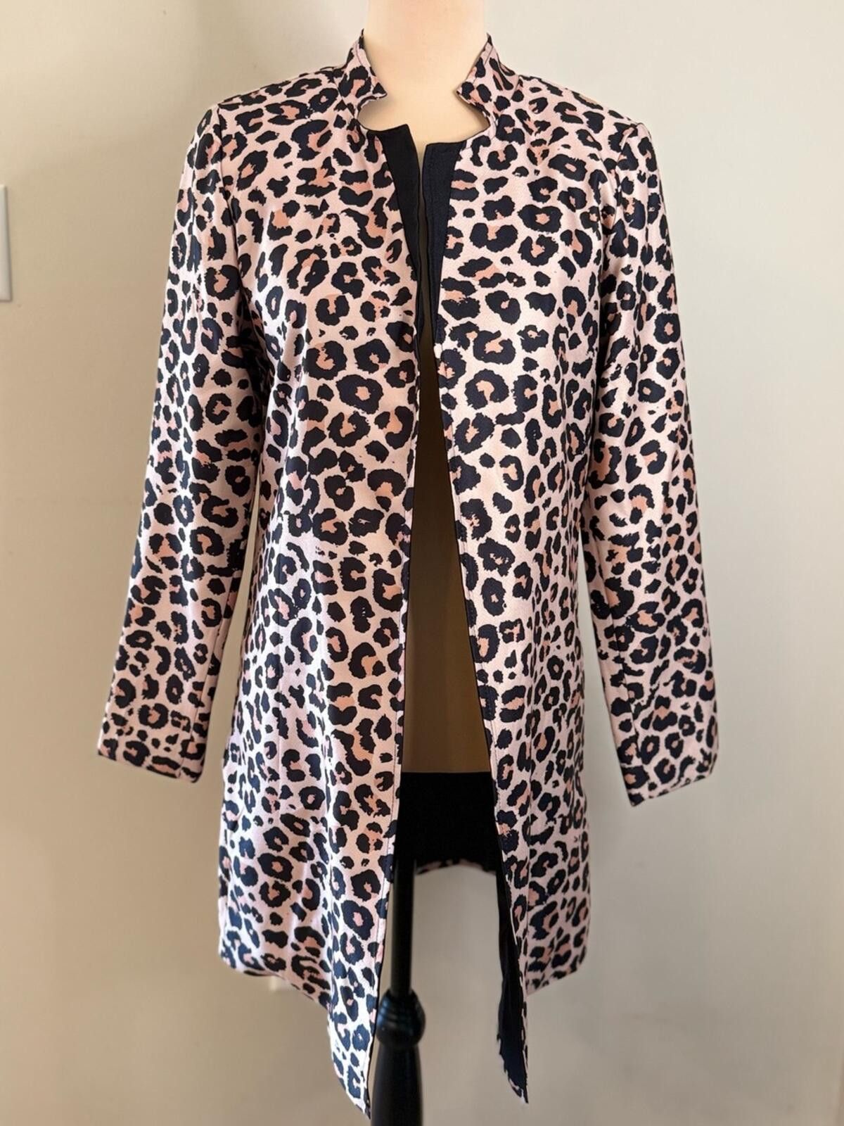 Other Leopard print chic open front lightweight jacket SZ SM Size S / US 4 / IT 40 - 1 Thumbnail